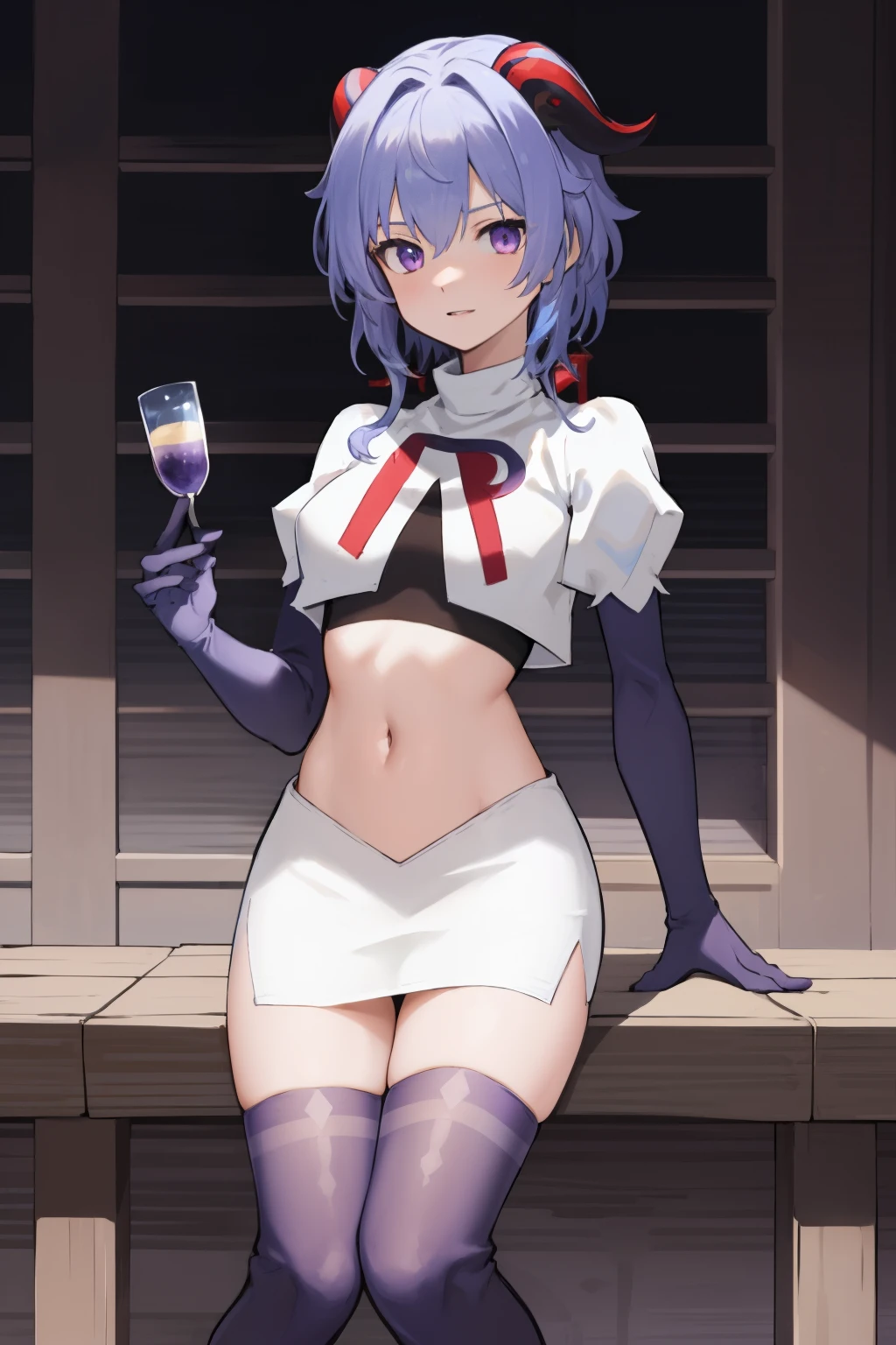 Drink、Squirting、Pour urine into a cup、Pour into a cup、Ultra-detailed illustrations、Ultra-precise expression、masterpiece、Highest quality、ultra High resolution、High resolution、Hiromitsu Takeda Style、White background、Simple Background、Mash Kyrielight、light purple hair,short hair,hair over one eyes、Black sleeveless dress, White collar、Red tie、Black Pantyhose、Brown short boots、Purple eyes、Vulgar expression、smile、Open your mouth、Choker of Hearts、White Breath、Sweat、Glowing Skin、shiny skin、Side angle、Put the plate、、semen、