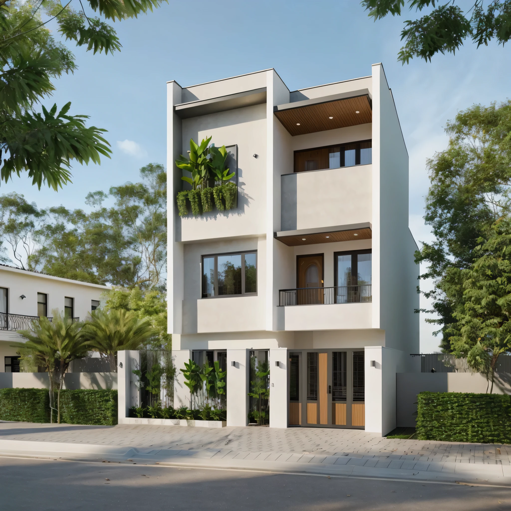 towhouse style modern, house