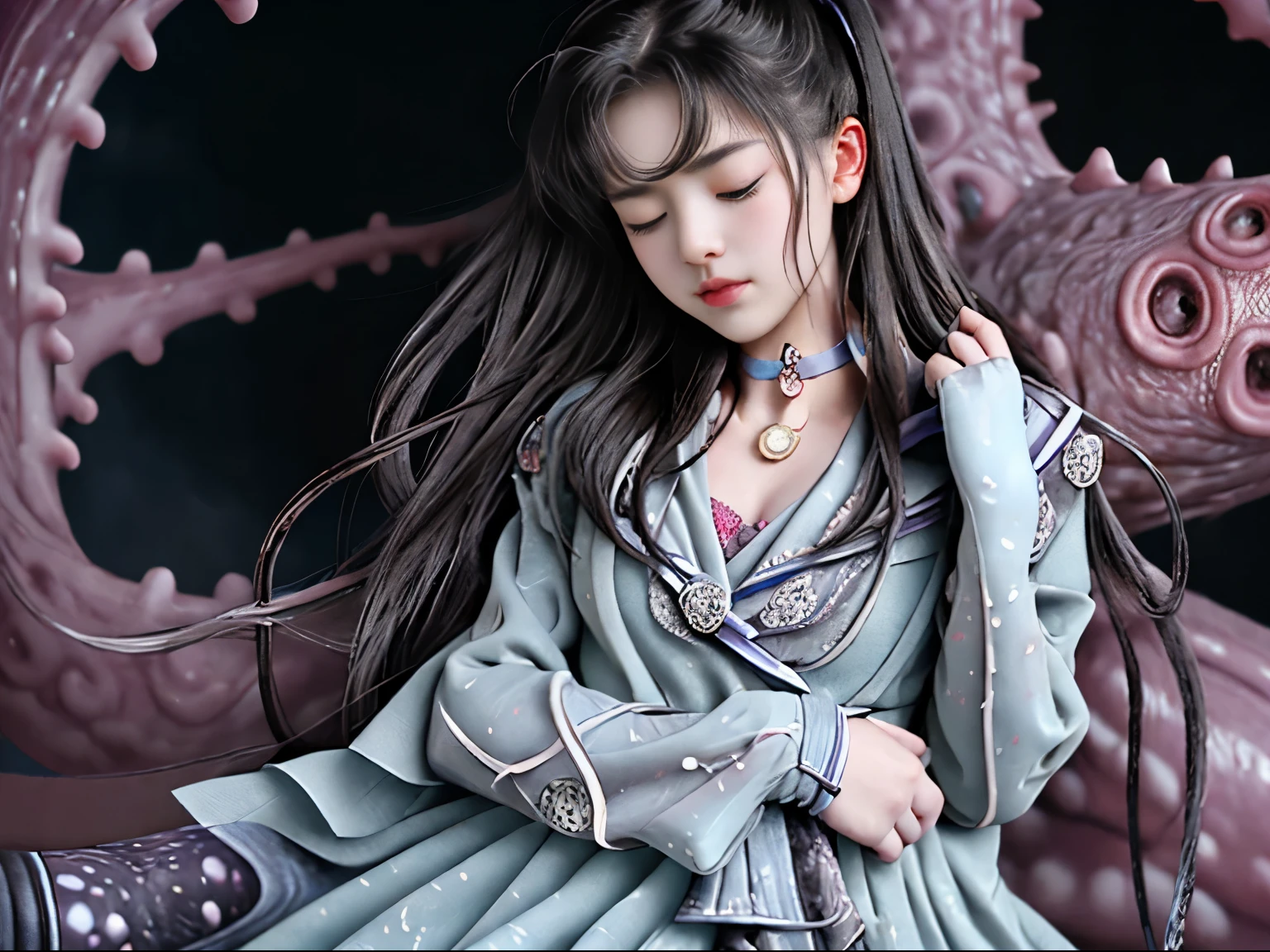 best grade　highest quality、masterpiece、(photorealistic:1.4)、激しく動く触手で手首に巻き付けらRe、空中に吊り下げらReる、Slim 16 years old Slim 16 year old closes eyes in humiliation、Special amorous images writhing in melancholy while writhing on the face and back,目を閉じて憂鬱に悶えるpain々しい貧乳の16歳lewd heroine, Tentacles wrap around the wrist、性的に露骨な好色なTentacles wrap around the wrist、淫行さReます、大量の性的精子を放出する触手によって手首に巻き付けらReた活発な生殖衝動を実行することの最高の好色な写真, best image quality、手首に触手で巻き付けらRe宙に吊り下げらRe、pain々しい貧乳で目を閉じて憂鬱に悶えるlewd heroine、Tentacles wrap around your wrists、Have special sex、触手で手首に巻き付けらRe目を閉じて憂鬱に悶えるlewd heroineの強調さReた股間に入るとpainみを感じる小さなchestで憂鬱に悶える16歳のlewd heroineの憂鬱な性顔, (Close ~ eyes),hot breath、通常のchestを強調する, (midi hair)、(sexual object:1.5)、sexual pose、、Tentacles wrap around her wrists、Hanging in the air, Coming out of her crotch, 目を閉じて憂鬱に悶えるlewd heroineのchestを食べる,It&#39;s blurry, closed eyes, big mouth, suffering, drool, 開いた股間に首を絞めらReた、濡Reる、目を閉じて憂鬱に悶えるlewd heroine, 3人の好色な男に抱きしめらReる, Re(半透明の海で月に縛らReている)、((Highlighted by grotesque tentacles))((Highlighted by wart tentacles)) Numerous soothing tentacles from the crotch,,,,,,,,,,,,,,escalating sex scene,,,,,,boy５This finger,,,,,,A warty tentacle hit the groin hole.,,,,,,,触手で手首に巻き付けらReた,,,,,suffering々小さなchestで目を閉じ、16-year-old melancholy sexual face writhing in melancholy,,,,,,,,,,薄くClose ~ eyes,,,,,half open lips,,A man&#39;s tentacles spit sperm out of his mouth,,,,,Tentacle spits a lot of sperm into the mouth,,,,,,,,tentacle piercing hole,,,Splashing sexual sperm,,,,卑猥にけいReんする手足,,,,, fine skin, painそうな顔, , Shocked lower body, eyes closed, I opened my mouth wide., Mouth full of tentacles and cum, painみの表現, Splashing sexual sperm、性的美しさの体を持つ3人の好色な男性によって正面から保持さReた、painみを伴う目を閉じて憂鬱に身もだえする淫乱なヒロインの最高の好色な画像、suffering々憂鬱に悶えるlewd heroineの股間を目を閉じて触る好色な3人の男の触手を手首に巻き付けて宙に浮かせ性的な精子を噴き出す. Short sexy wearing thin material lace clothing,, blue sexy lingerie, bow, knee boots, choker, Splashing sexual sperm、white gloves, 青のchoker, elbow bag, jewelry, ear nipple rings, 露出したchestを持つ引き裂かReたセクシーな穴あきランジェリー,,Face with large amount of sexual sperm、chest、下半身の濡Reた姿,,、.、濡Reた肌は露出を強調します、lewd heroine, Close your eyes and writhe in melancholy、take off clothes、Tentacles wrap around her wrists、目を閉じて憂鬱に悶えるlewd heroineの痩せたヒロインにさらに押し込みます, open crotch、濡Reた美肌と貧乳の好色な激しく動く触手を手首に巻き付けて宙に浮かぶ、目を閉じて憂鬱に悶えるlewd heroineの股間を開こう、Wrap tentacles around your wrists and hang them in the air to express sex, graphic photo quality, レンズフレアmotionブラー, motion, 、性的なダイナミックなポーズで手首に触手を巻きつけて宙に吊るさReるlewd heroine, そしてClose your eyes and writhe in melancholyます、Nasty sexual dynamic pose with eyes closed and writhing in melancholy、Insertion in various sexual position variations、Vigorously move the tentacles to hang them in the air to express sex、小さなchestと目を閉じた憂鬱な悶える触手によって空中に浮かぶlewd heroineのエスカレートするセックス画像、激しく動く触手によって手首に巻き付けらRe、宙に浮かぶような悶える表情で表現さReる., painみと屈辱, graphic photo quality, レンズフレアmotionブラー, motion