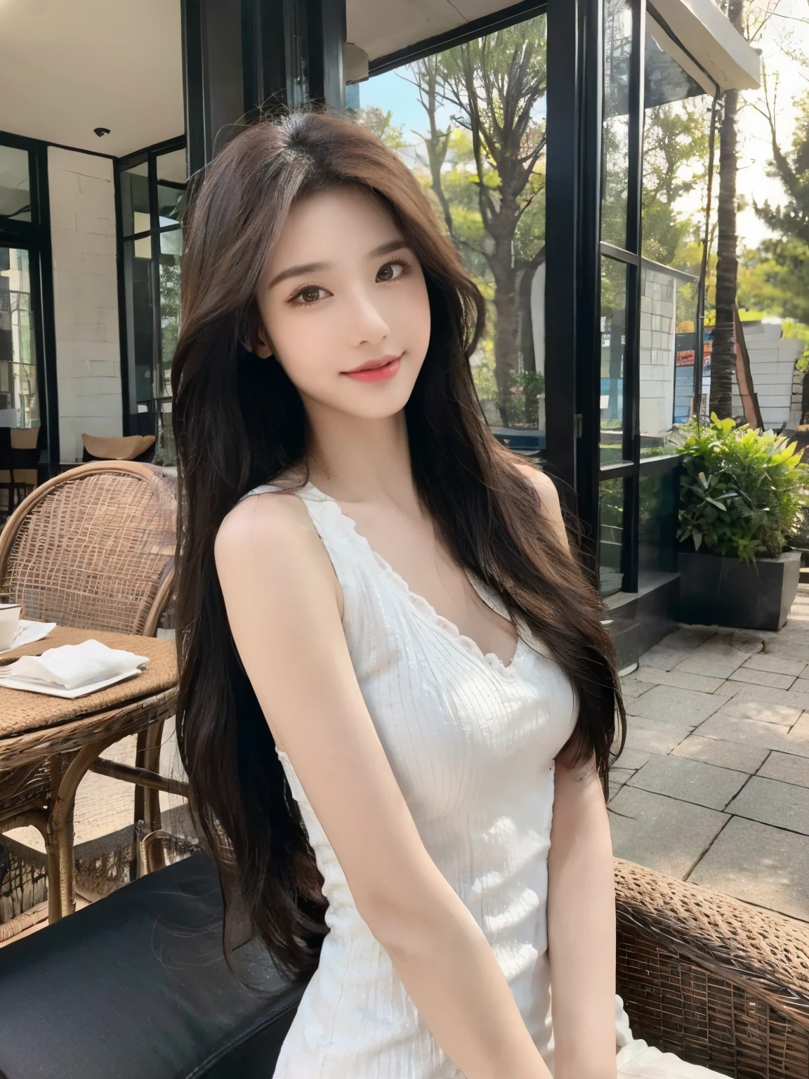 1 girl,((best quality )), (masterpiece) , (lifelike的阴影) , ( depth of field),(Sunshine city background ),(Highlight facial details), unparalleled masterpiece, 超lifelike8k , perfect work of art,((perfect female figure)),adult, milf, Willow Yao, small breasts, black hair,comb hair back, Delicate skin, looking at the audience, perfect face,Perfect body,lifelike , masterpiece, 8k, high resolution,lens flare, Soft light shoulder cutouts,miniskirt, whole body,