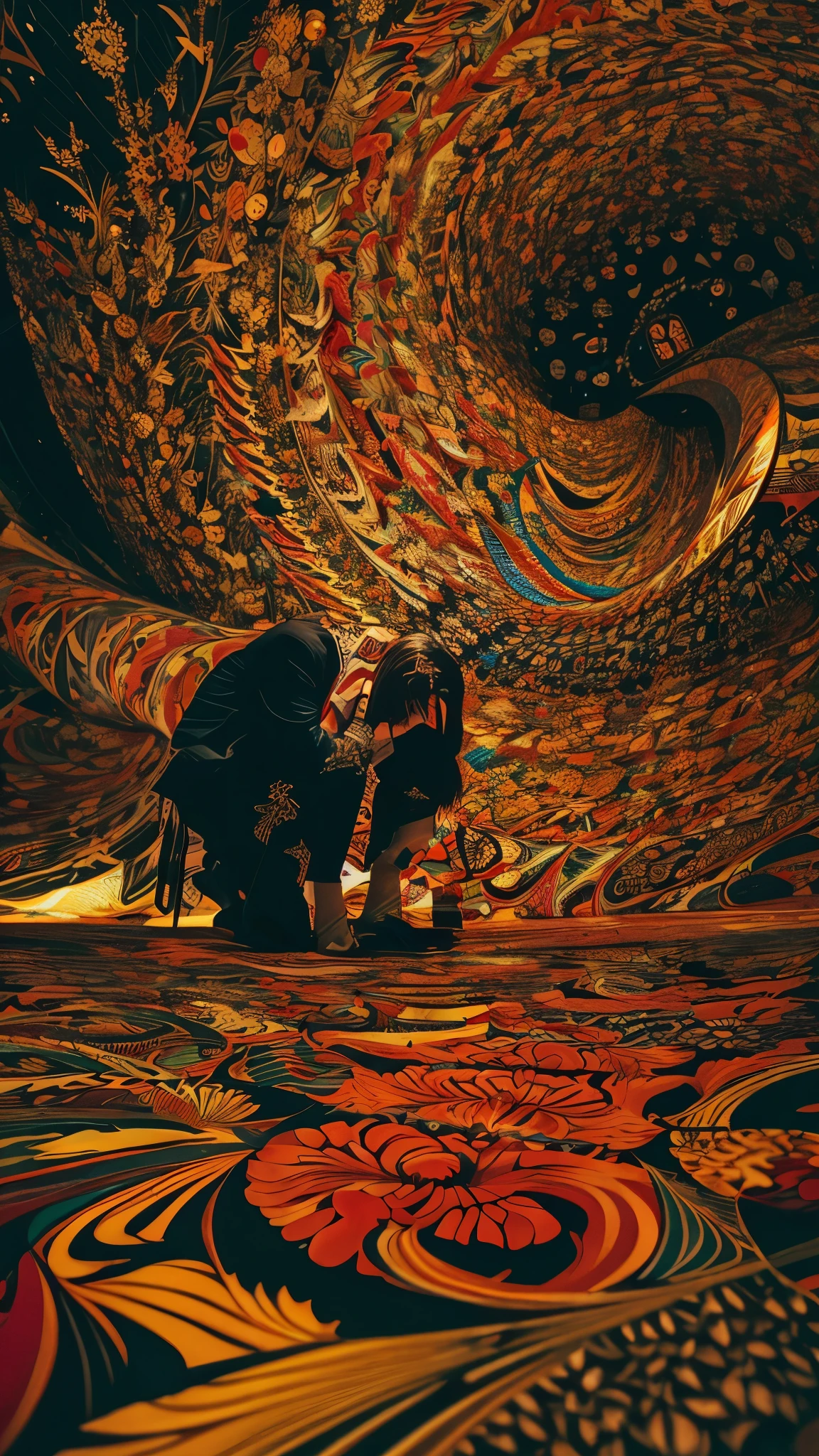 official art, unity 8k wallpaper, super detailed, beautiful and aesthetic, masterpiece, highest quality, (zentangle, mandala, tangle, entangle), (fractal art:1.3) , 1 girl, Red flower,  very detailed, dynamic angle, cowboy shot, the most beautiful form of chaos, elegant, brutal designer, Bright colors, romanticism, Written by James Jean, robbie dowi antono, Los Tran, francis bacon, Michael Mraz, Adrian&#39;s genius, Petra Cortright, Gerhard Richter, takato yamamoto, ashley wood, in the atmosphere