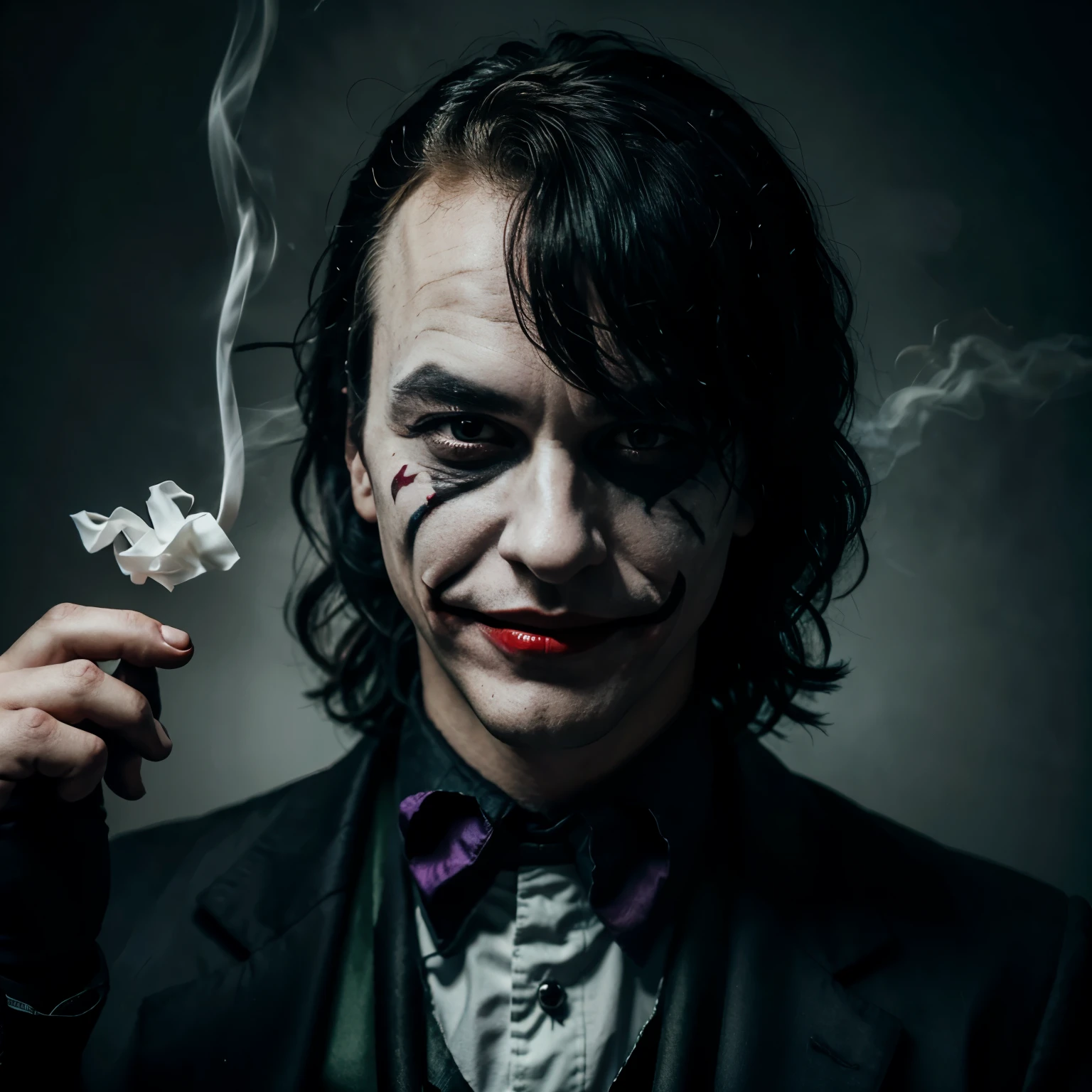 dark Joker smoking smile play