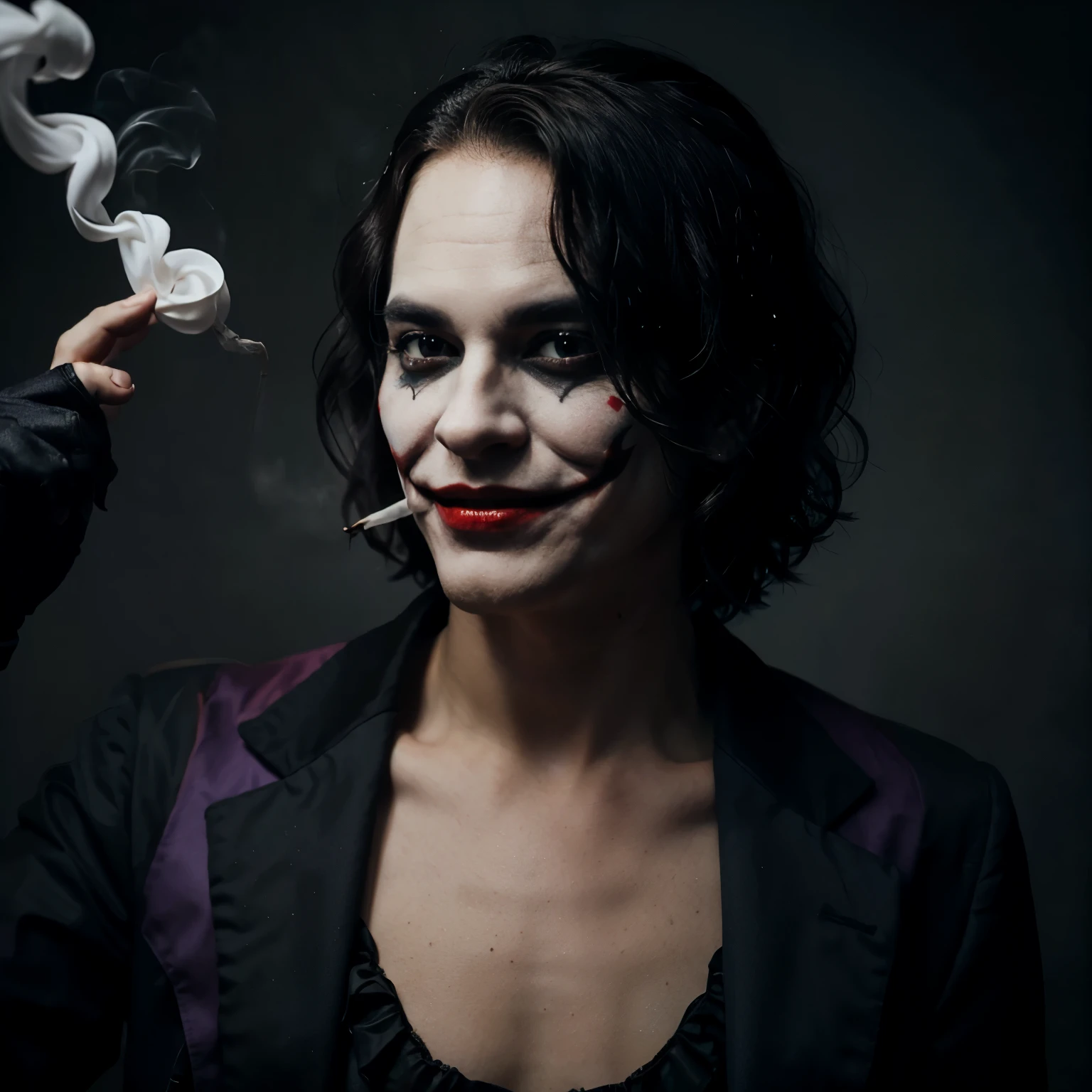 dark Joker smoking smile play