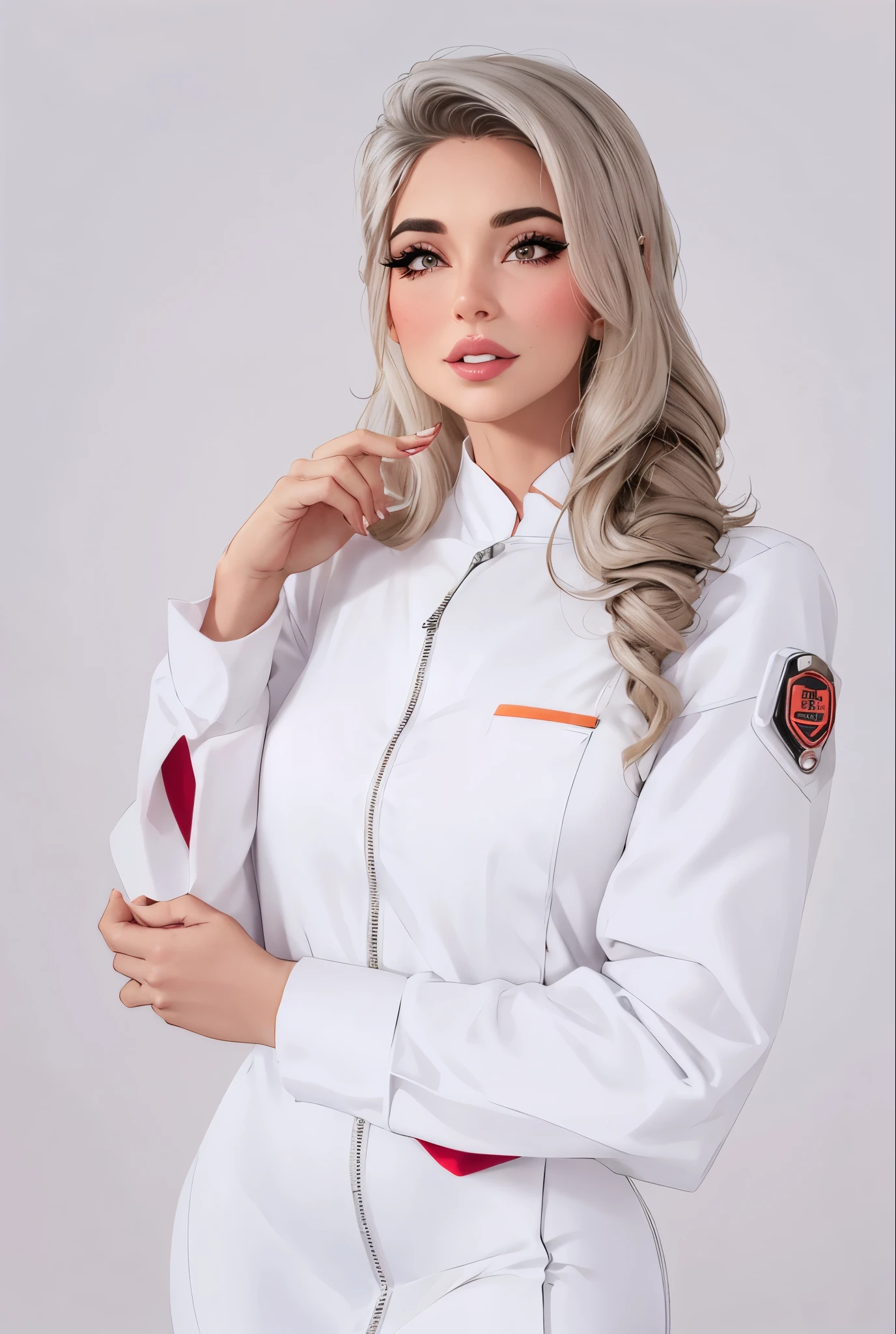 Animation style, realista, medica, Dra, linda elegante, sexy