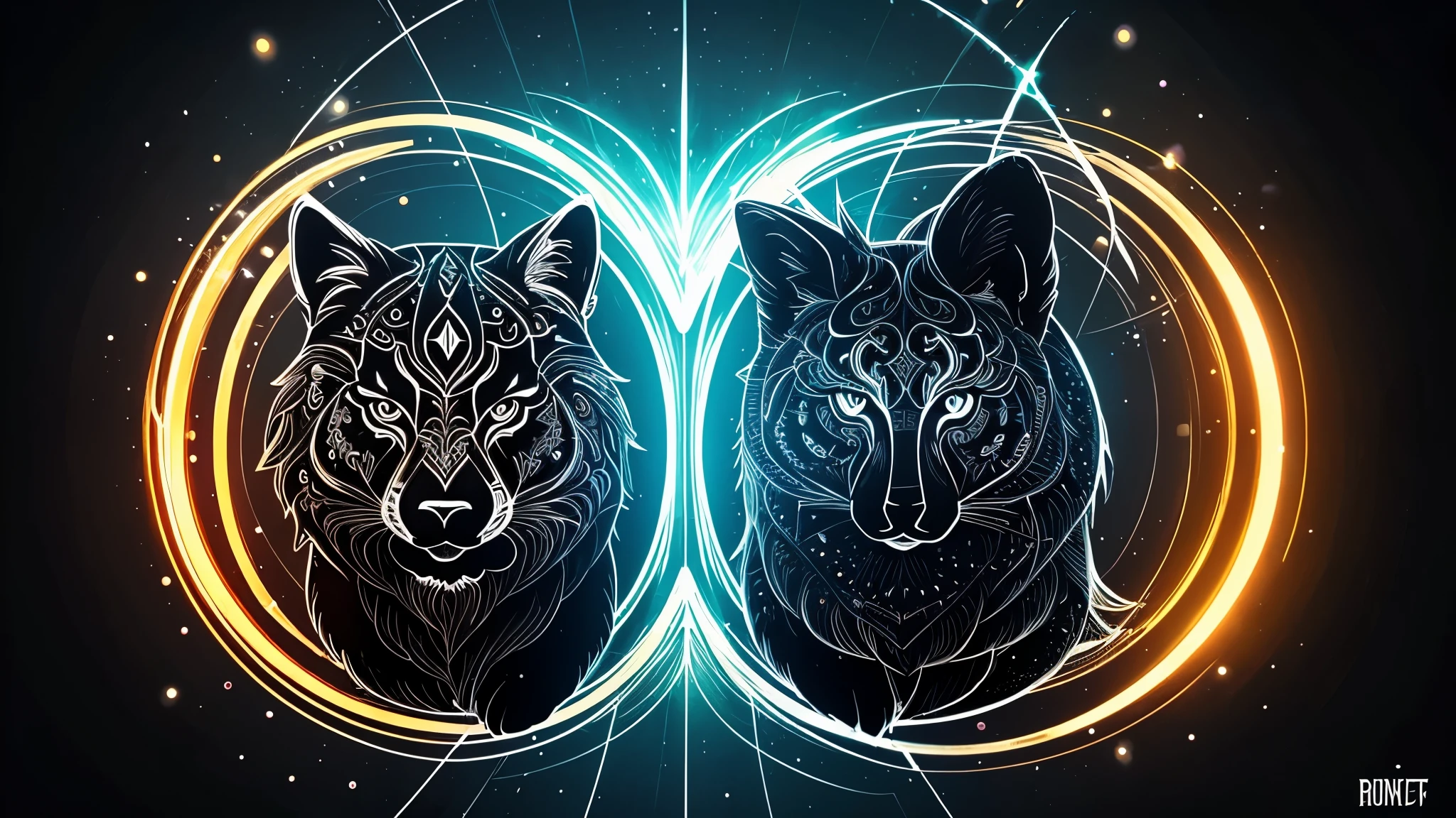 Create symmetrical animals and creatures。