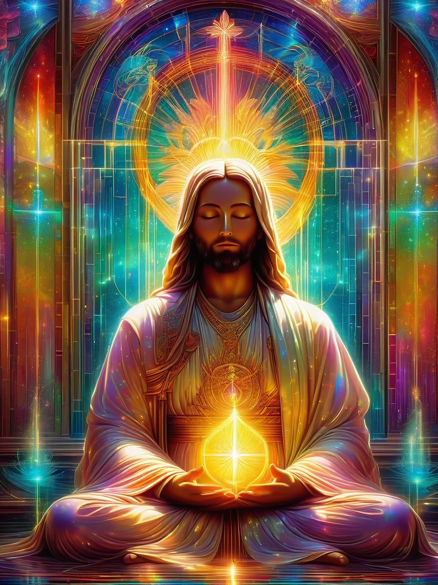 ((Symmetrical:1.5))，((Phoenix in a beautiful church，Perfectly symmetrical stained glass window)), (Centered symmetrical composition)，Religious atmosphere，sacred tranquility，intricate details，peaceful atmosphere，calm expression，graceful posture，sacred silence，bright colors，Calm gaze，gentle brushstrokes，ethereal light，eternal beauty，quiet spirituality，Divine inspiration，Divine piety，thin coat of paint，delicate brushstrokes，subtle shades，Charming atmosphere，divine light，religious icons，Peaceful solitude，Enlightenment，devotional experience，meditative tranquility，deep tranquility，Realistic，Neon lights，(Liquid light background)，(UHD, masterpiece, ccurate, anatomically correct, textured skin, super detail, high details, award winning, best quality, 8k)