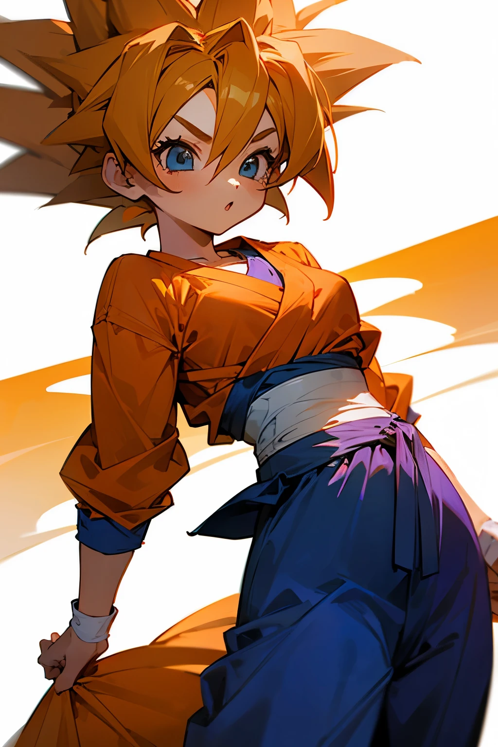 "Anime girl shows off dynamic and sexy flying kick,Naughty manga dojo、Tears in the skirt、