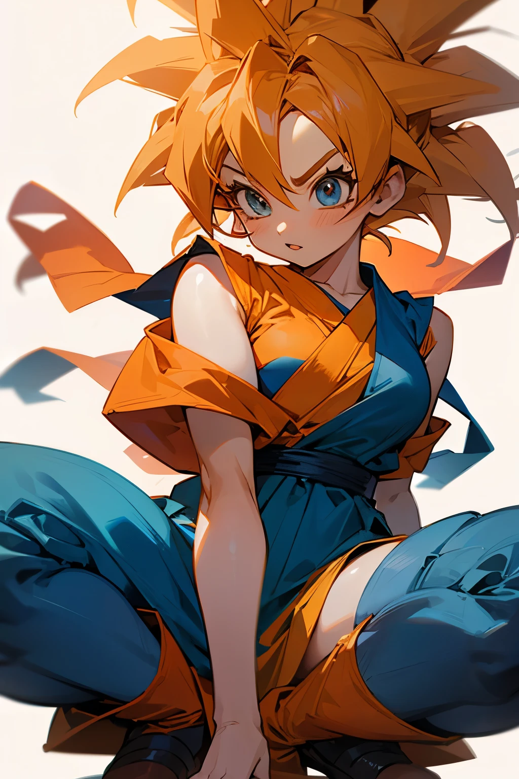 goku version busty naked woman