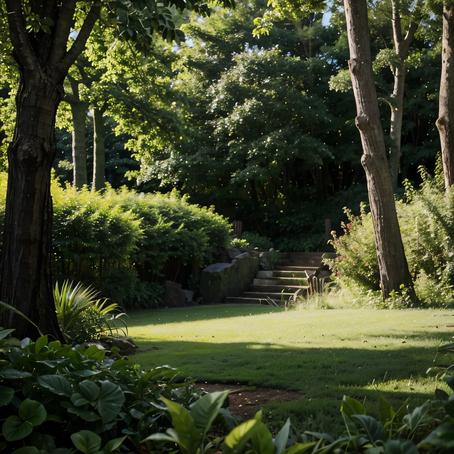 Lush vegetation