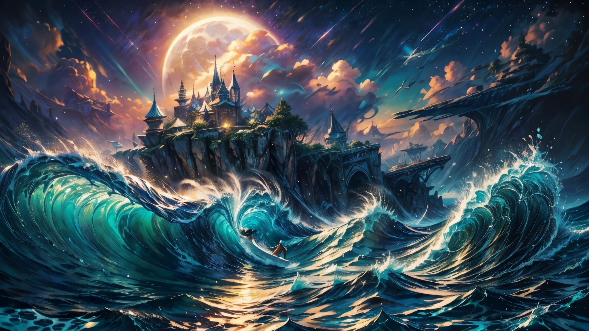best quality,4k,8k,highres,masterpiece:1.2,ultra-detailed,photorealistic:1.37,ocean waves,crashing waves,sparkling water,sandy beach,seagulls,frothy foam,sunset glow,golden sunlight,serene atmosphere,gentle breeze,seashells,footprints in the sand,tropical paradise,azure blue water,tranquil waves,lapping waves,beach vacation,relaxing getaway,coastal scenery,endless horizon,distant sailboats,calm sea,coastline view,peaceful retreat,maritime beauty,beach umbrella,hammock,swaying palm trees,colorful beach towels,beach chair,barefoot walks in the sand,refreshing swim in the ocean,surfboard,seaglass,beach volleyball,beachcombing,clear skies,beach picnic,rolling waves,crystal clear water