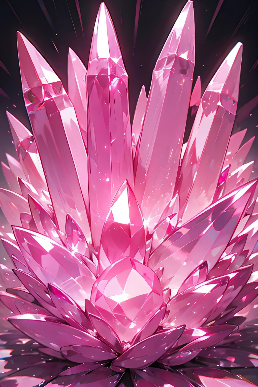 gems, pink, a lot of gems, crystals, gems, bright shiny