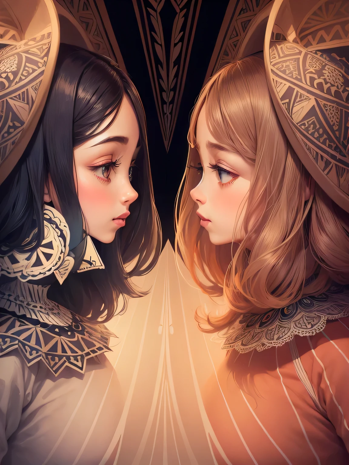 (((symmetrical pattern)))，illustration，masterpiece，