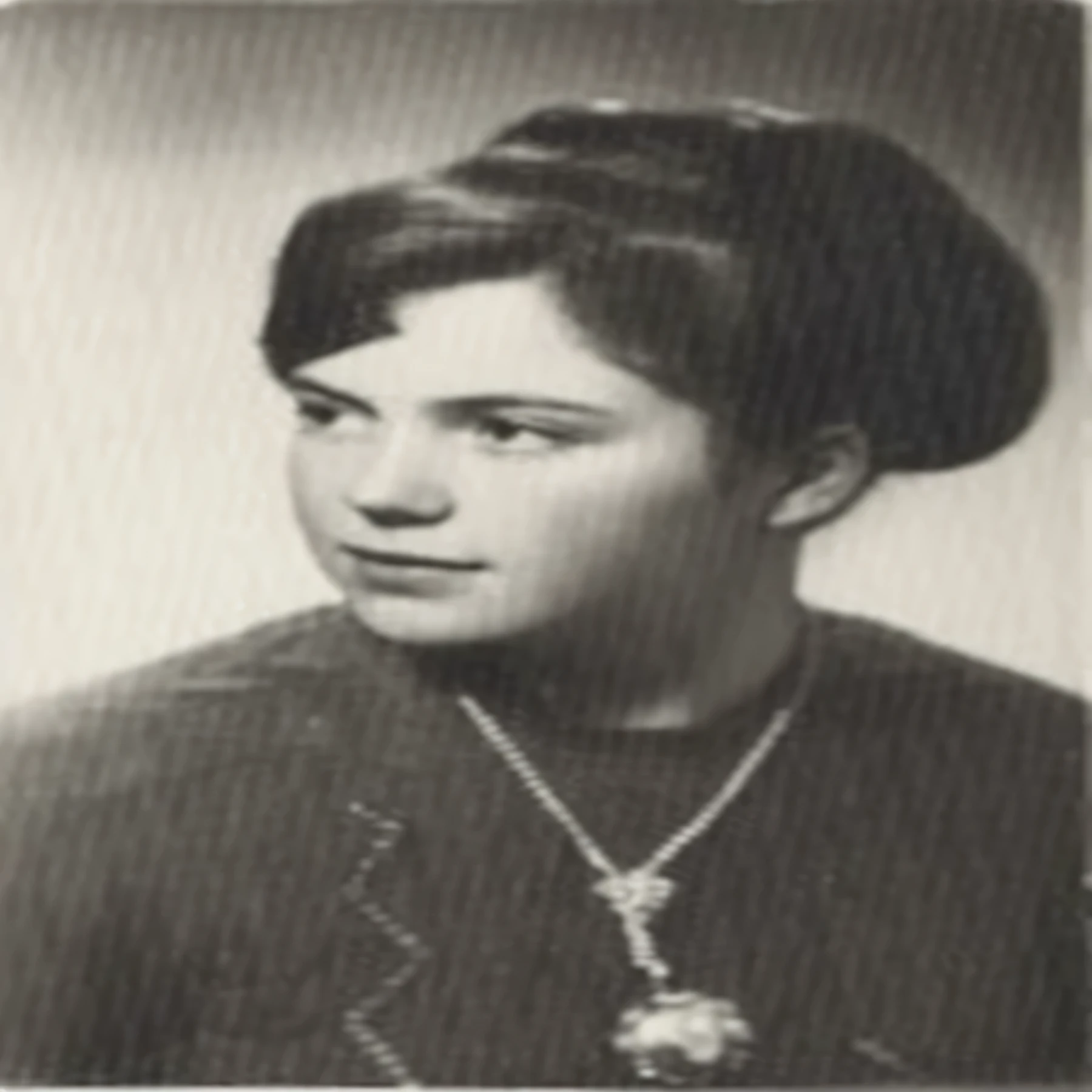a black and white photo of a woman with a necklace, aged 13, maria panfilova, in her early 20s, moleksandra shchaslyva, svetlana tigai, angelina stroganova, magdalena radziej, anastasia ovchinnikova, in her early 3 0, marina federovna, aged 2 5