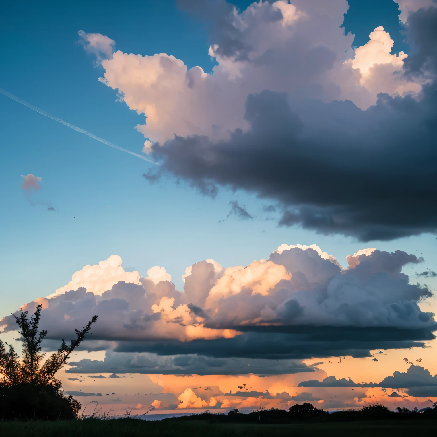 Beatifull sky with cloudy