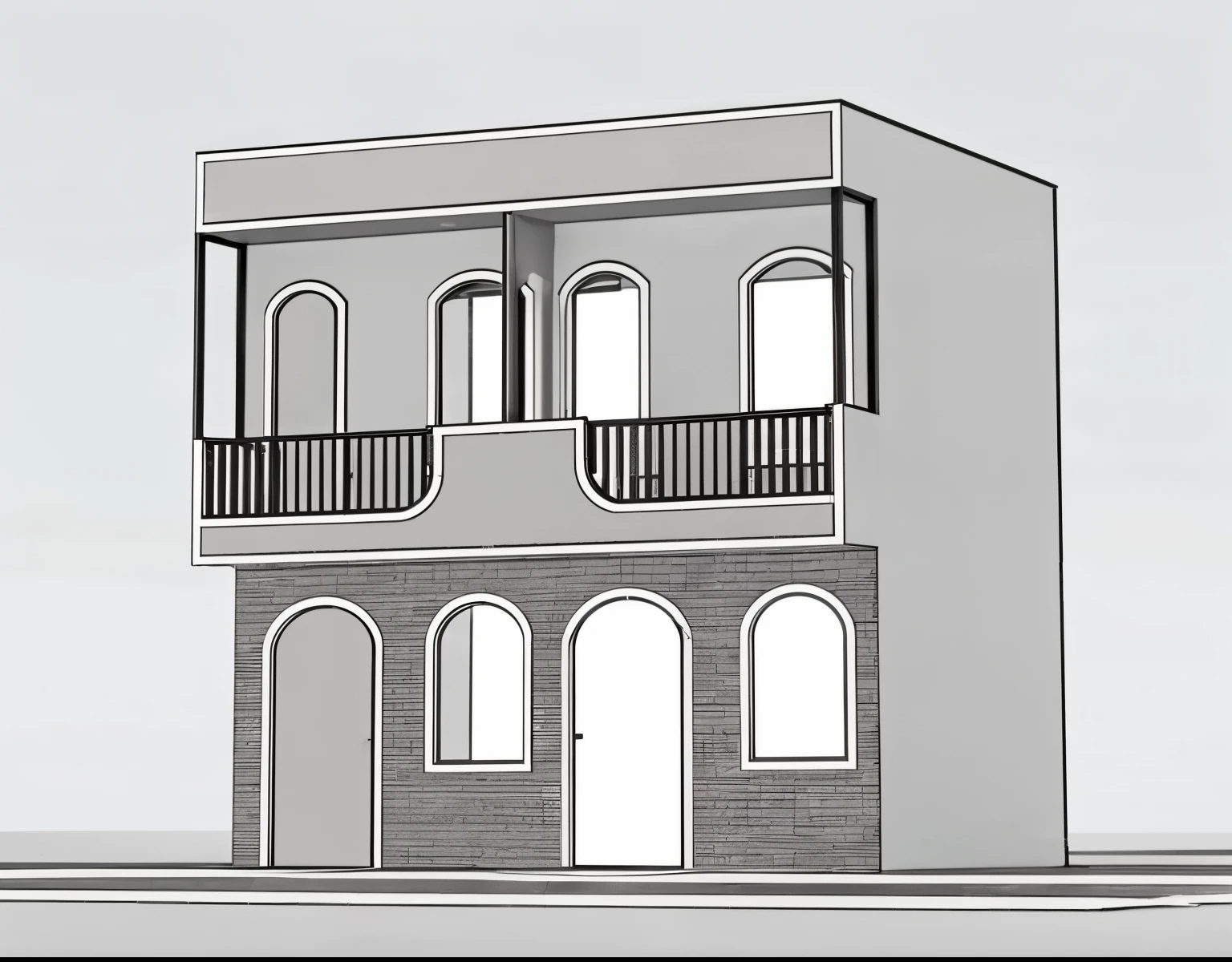 towhouse style modern, house