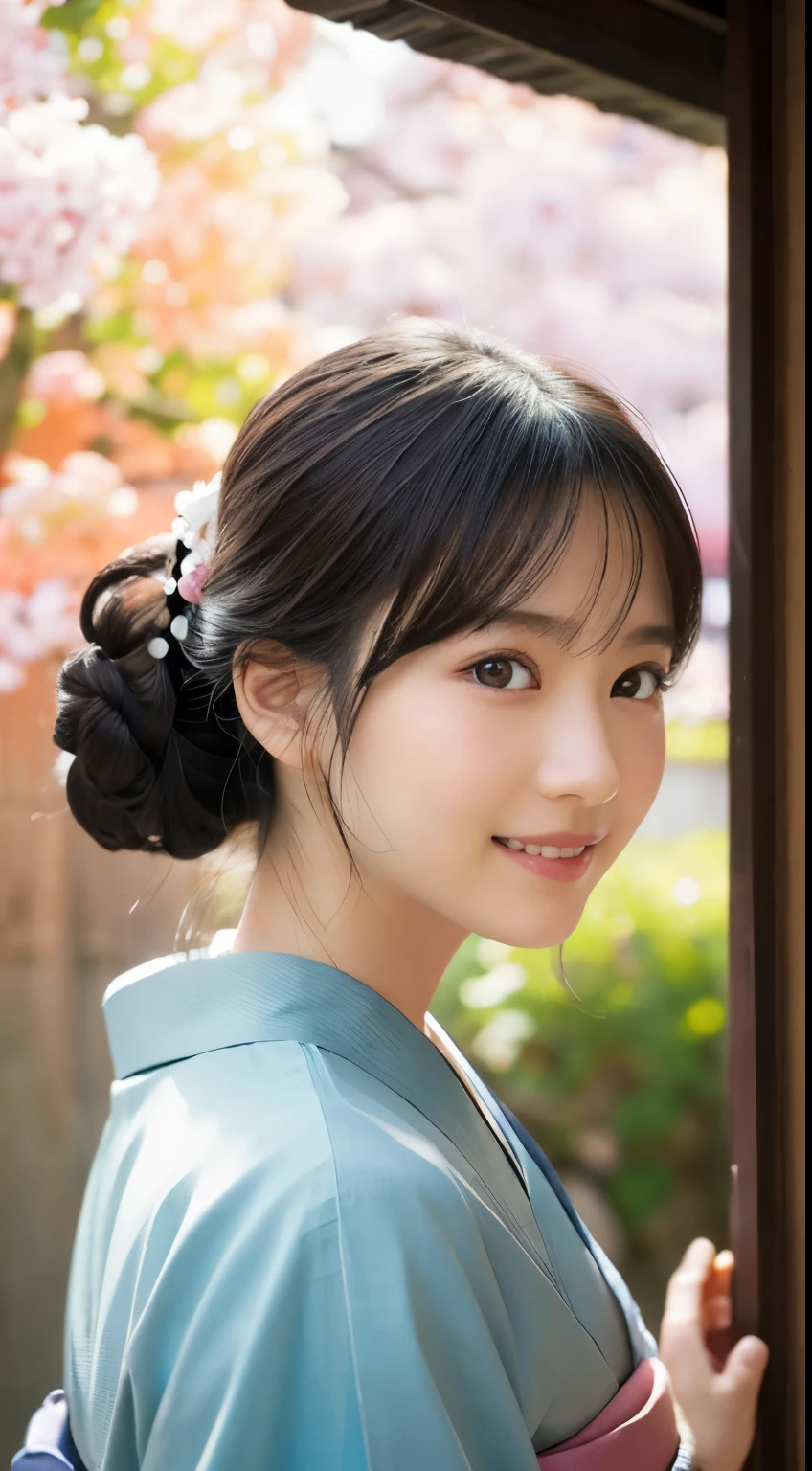 professional lighting,(Photoreal:1.4), (Top image quality:1.0), (超A high resolution:1.0), 8k, Raw photography, (masterpiece:0.2), (face to face with the children_v1:0.5)、(最高quality Detail:1.2)、realistic、8k UHD、High resolution、(1 girl:1.2)、超be familiar withな、High quality textures、intricate details、be familiar with、Very be familiar with CG、High quality shadows、be familiar with 美しく繊細な顔、Beautiful details and delicate eyes、(symmetrical eyes:1.2),written boundary depth、ray tracing,1 girl, japanese girl, (natural smile:1.4),cute, thin, Portrait of a beautiful Japanese woman wearing a kimono, Standing elegantly on a street corner in Kyoto. Kimono with bright traditional patterns, Hair decorated with elegant and delicate hairpins, and a gentle expression. (Against the backdrop of the old streets of Kyoto:1.4)、soft light on a spring afternoon、adds tranquility to the scene. Rendered in a realistic style with great attention to detail, High resolutionの画像.sky porn, magic hour, (realistic:1.3), finely, quality, (table top:1.2), (realistic:1.2), (最高quality), (複雑なbe familiar with), dramatic, ray tracing, photograph, +roller