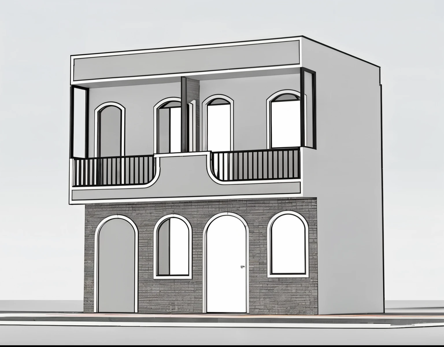 towhouse style modern, house