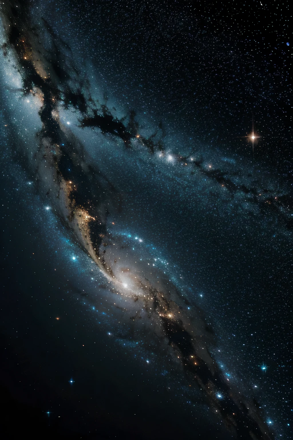 space, estrelas, galaxy horizontally