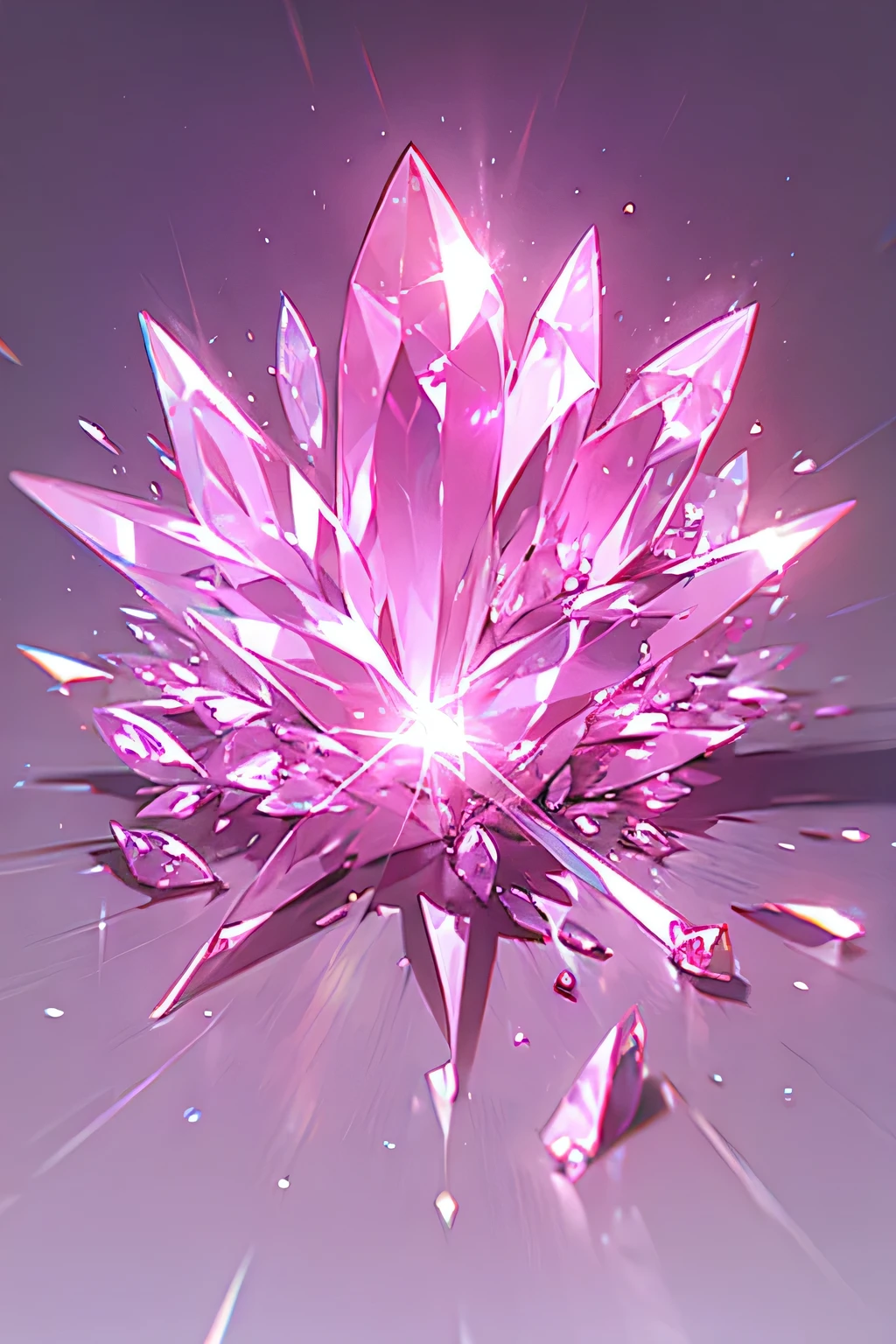 gems, pink, few gems, crystals, gems, bright shiny