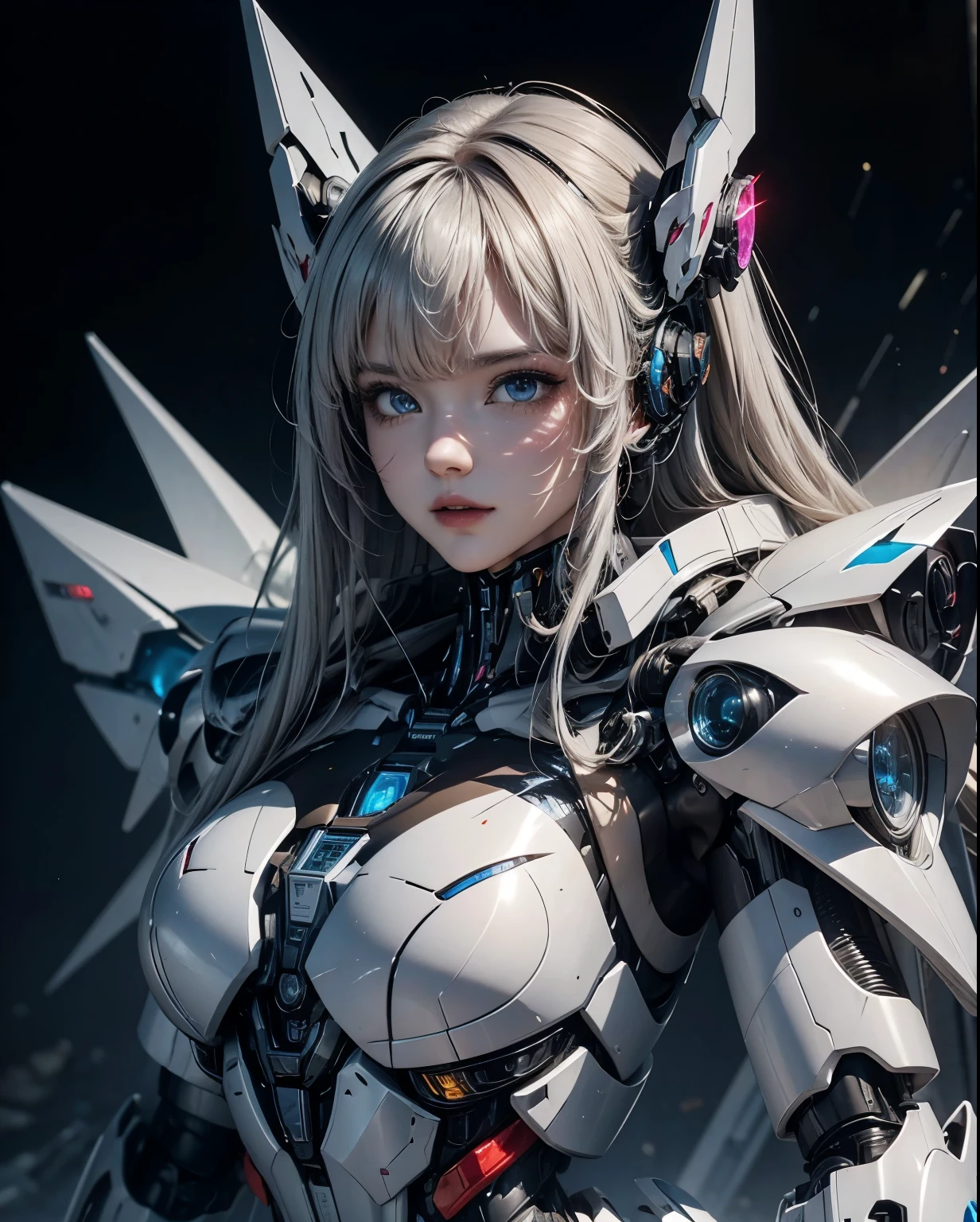 Super detailed, advanced details, high quality, 最high quality, High resolution, 1080p, hard disk, beautiful,(Arcee),beautifulサイボーグ女性,Mecha cyborg girl,battle mode,Mecha body girl, Woman warrior,front