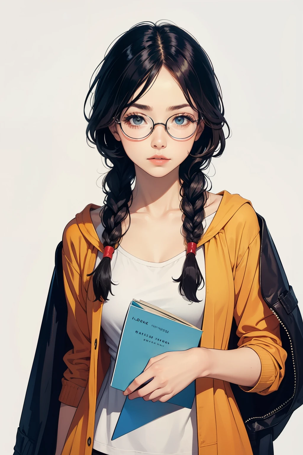 ((PhD)),((glasses)),(Braid),female
