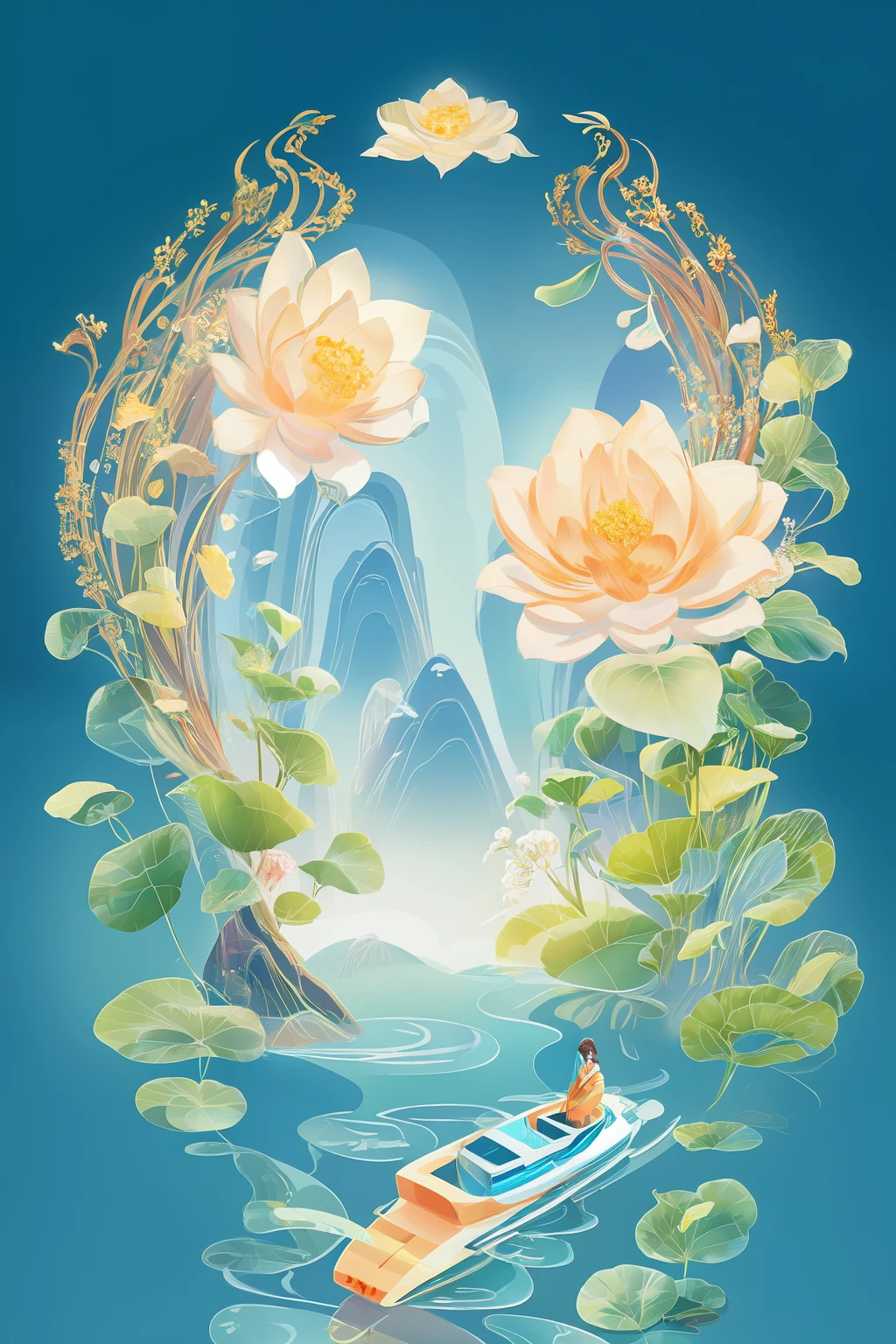 snthwve stylenvinkpunk (symmetry:1.3) ，rhombus flower, concept art, Smooth, sharp focus, illustration, Artwork by Greg Rutkowski and Alphonse Mucha, 8k