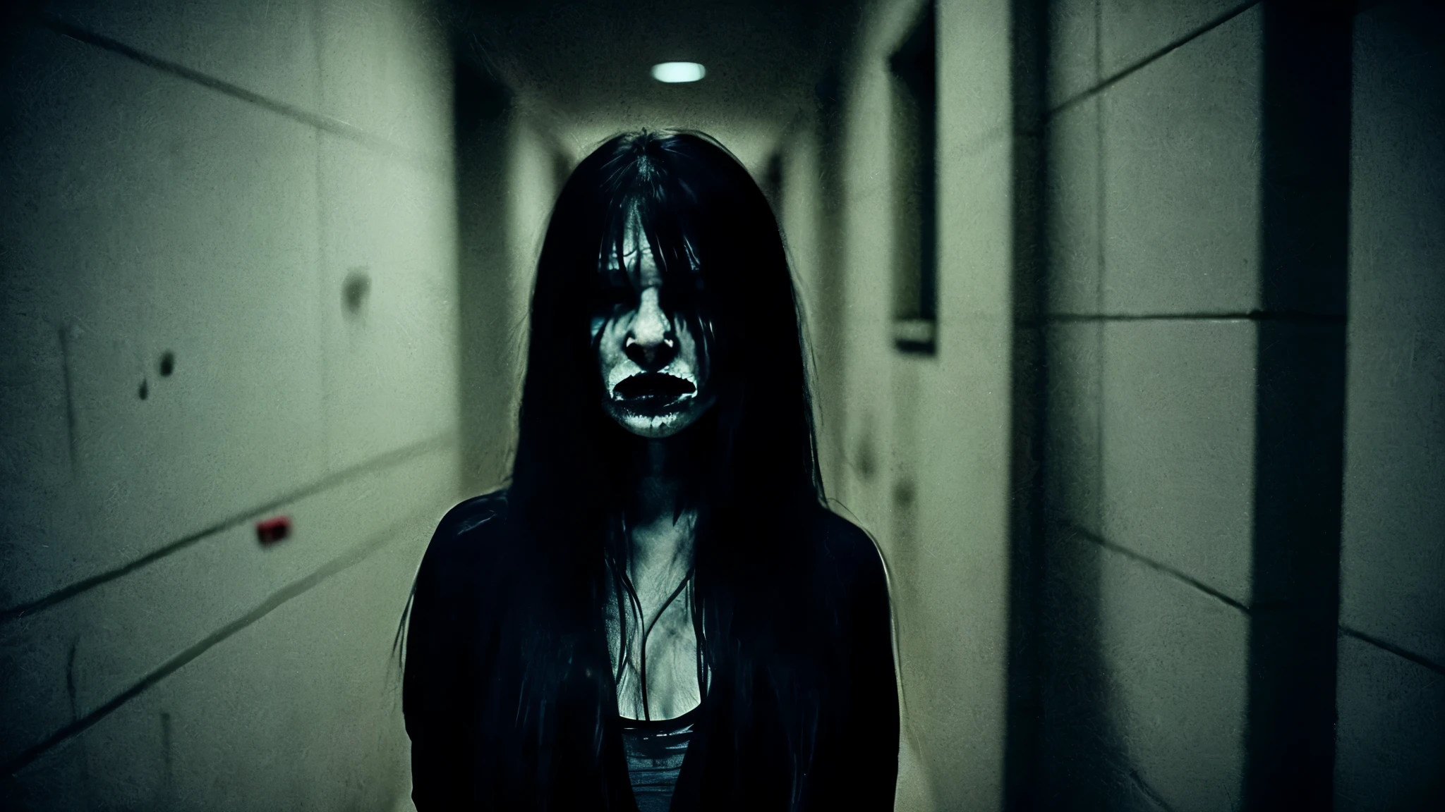 
Psychic, horror, scary, darkness, Japan, fear, night, woman, alone, black hair, long hair
