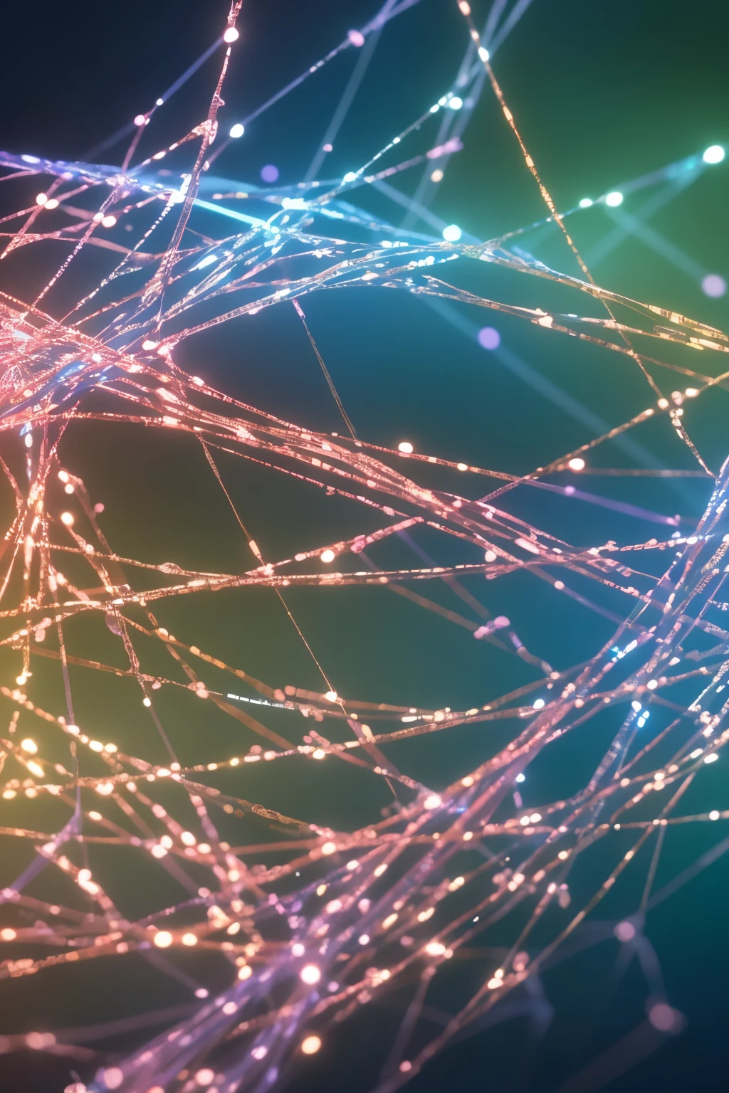 Image of several colored nodes interconnected with one another, all connected to a central hub, rotating and flowing in a 3D, hyper-realistic, ultra-HD representation. The intricate, super-detailed complex web of connections, each edge gleaming with high-quality, shifts and transforms as the nodes move in synchronized harmony. The aspect ratio perfectly balanced at 1:1. ((spectacular viewing)), ((maravilhosa)), ((detalhada)) 3D animation of flow of colorful nodes, centro principal, hiperrealismo, Ultra high definition, alta qualidade, complexa, aspecto-ratio: 1:1