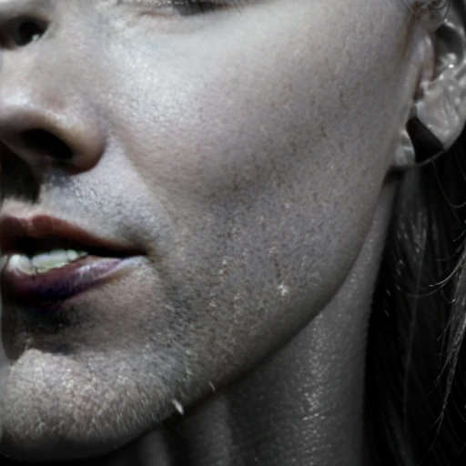 A Caucasian woman with a triangular face in her 30s, portraying determination, is the main subject of the image. She embodies a Viking warrior standing on a battlefield, occupying the center of the image. The image should have a cinematic feel, resembling a black and white photograph.

Tags: determined, Viking warrior, Caucasian woman, triangular face, 30s, battlefield, black and white, cinematic