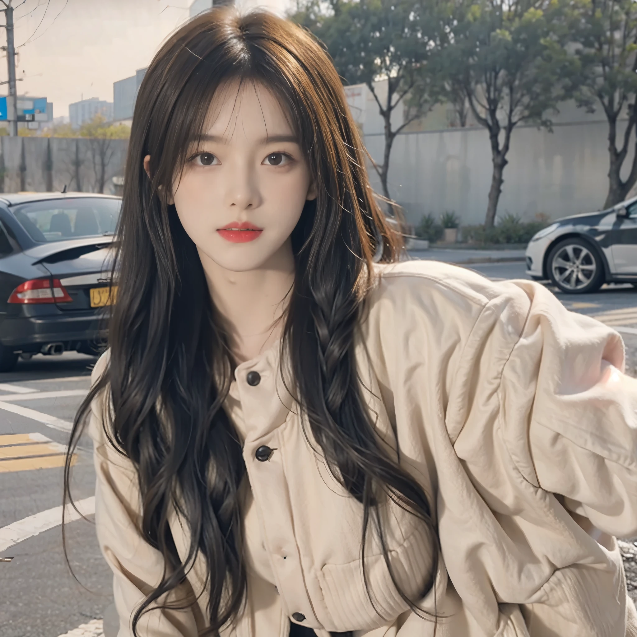 long hair ,
