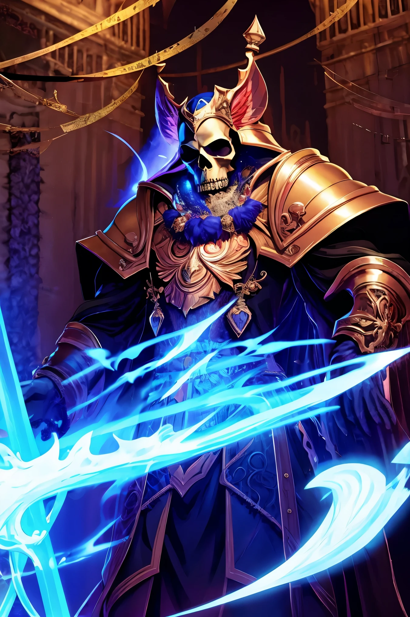 The supreme god of death, dark skull  