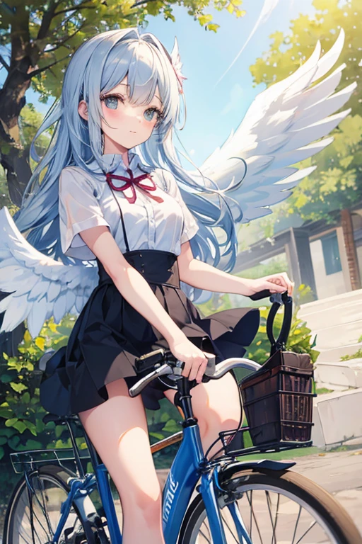 Angel Girl Rides a Bicycle