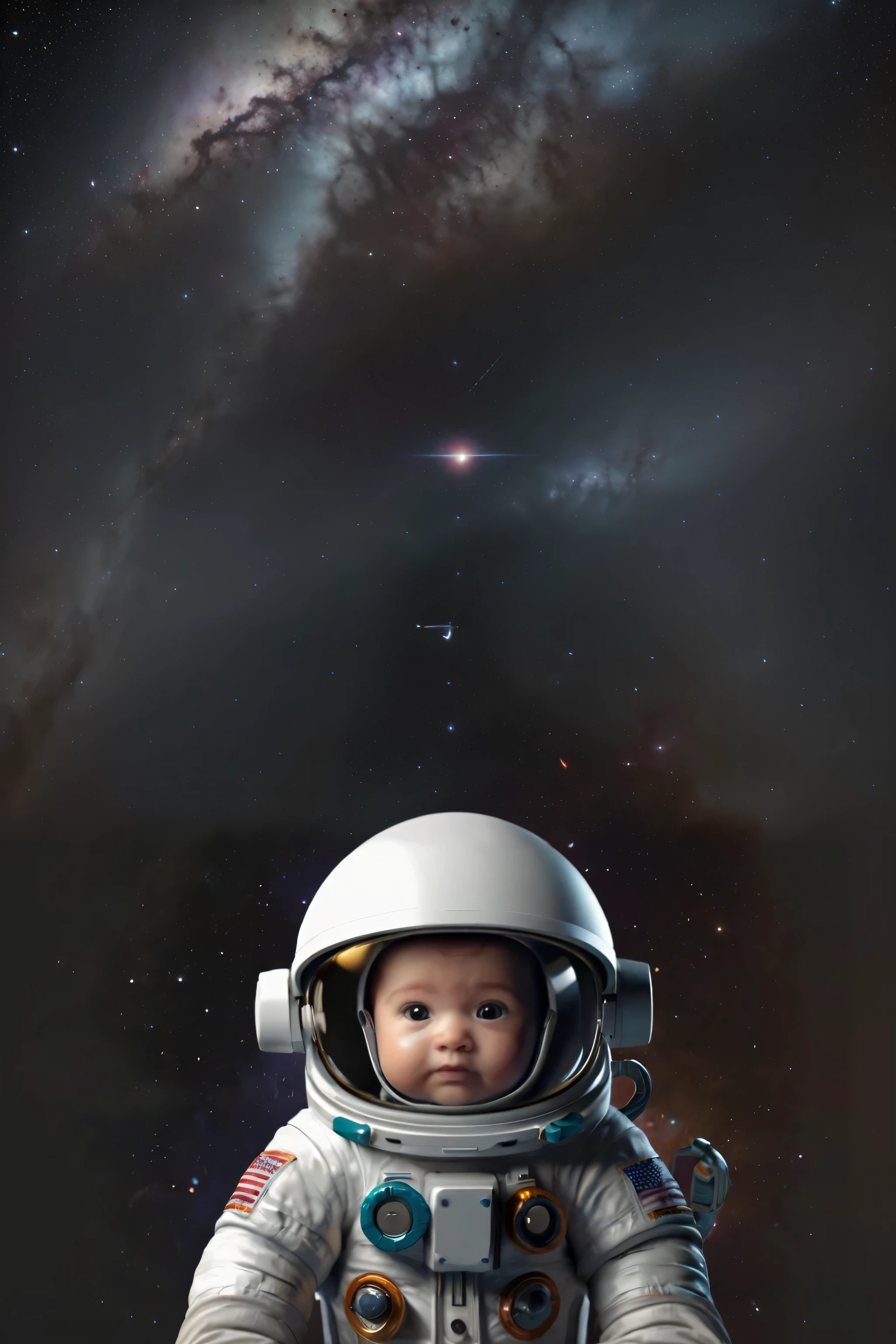(ultra-detalhado, melhor qualidade,4k,8K,high resolution,obra de arte:1.2),cores vibrantes,Galaxy,belas estrelas e nebulosas,paisagens estelares,planetas distantes,Galaxys distantes,universo cheio de maravilhas,cosmic beauty,Intergalactic adventure,glowing gas clouds,corpos celestes brilhando,Maravilhas celestiais,aglomerados de estrelas,Spiral galaxies,dark matter mysteries,deep space exploration,Viveiros estelares,stellar explosions,nebulae of cores vibrantes,Spinning cosmic dust,beautiful astronomical phenomena,majestic cosmic ballet,paisagens de outro mundo,Supernovas e pulsares,cosmic rays of light,pulsating cosmic energy,desvendando os segredos do universo,invisible extraterrestrial wonders,cometas e chuvas de meteoros,detritos espaciais flutuando,buracos negros devorando,viagem interestelar,objetos celestes desconhecidos,galactic superclusters,cosmic rays illuminating,busca de vida extraterrestre,collisions and galactic formations,astronautas aventureiros explorando o desconhecido,Galaxy of infinite beauty.