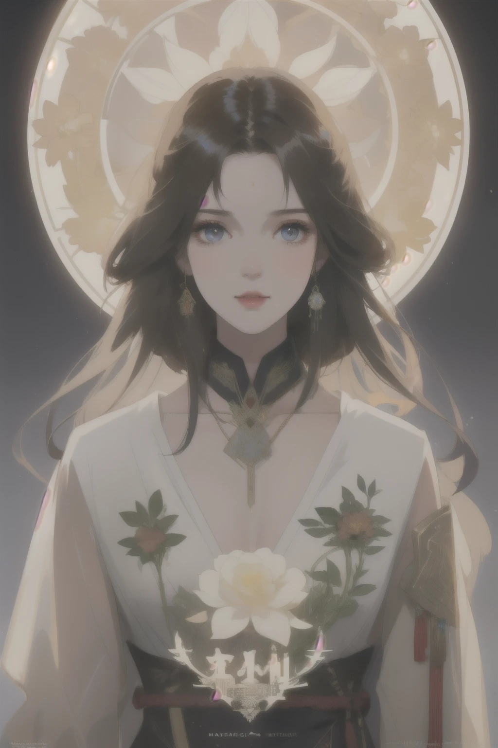 snthwve stylenvinkpunk (symmetry:1.3) ,rhombus flower, concept art, Smooth, sharp focus, illustration, Artwork by Greg Rutkowski and Alphonse Mucha, 8k