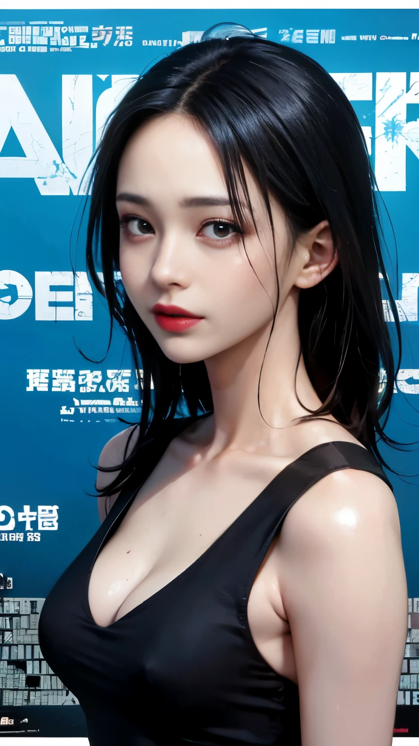 cinematic lighting、(Soft light illumination、key light:Front diagonal 45 degrees, fill light、Backlight、Shadow、Light with a color palette of blue and orange), accurate human body、knowledgeable person、Correct five-finger、
(((oil skin,glowing skin、realistic skin texture、fine and beautiful skin、shiny skin、shiny skin)))、mature woman, Beautiful woman、(Sweat,vapor, Vulgarity), ((tight white long maxi sweater dress))、big cleavage、tight clothes、(full shot, long hair), (red makeup、pink glossy lipstick)、long shot, Beautiful depiction、knowledgeable person、detailed background、high quality person、high quality face、Ultra-high-definition animation、(beautiful black hair:1.8)、her hair is tied high in the back、earrings、clavicle、baggy clothes, (((A captivating maxi dress that shows off your obscene body line))), detailed background、natural filter、movie filter、((suspense movie poster style:1.8))
