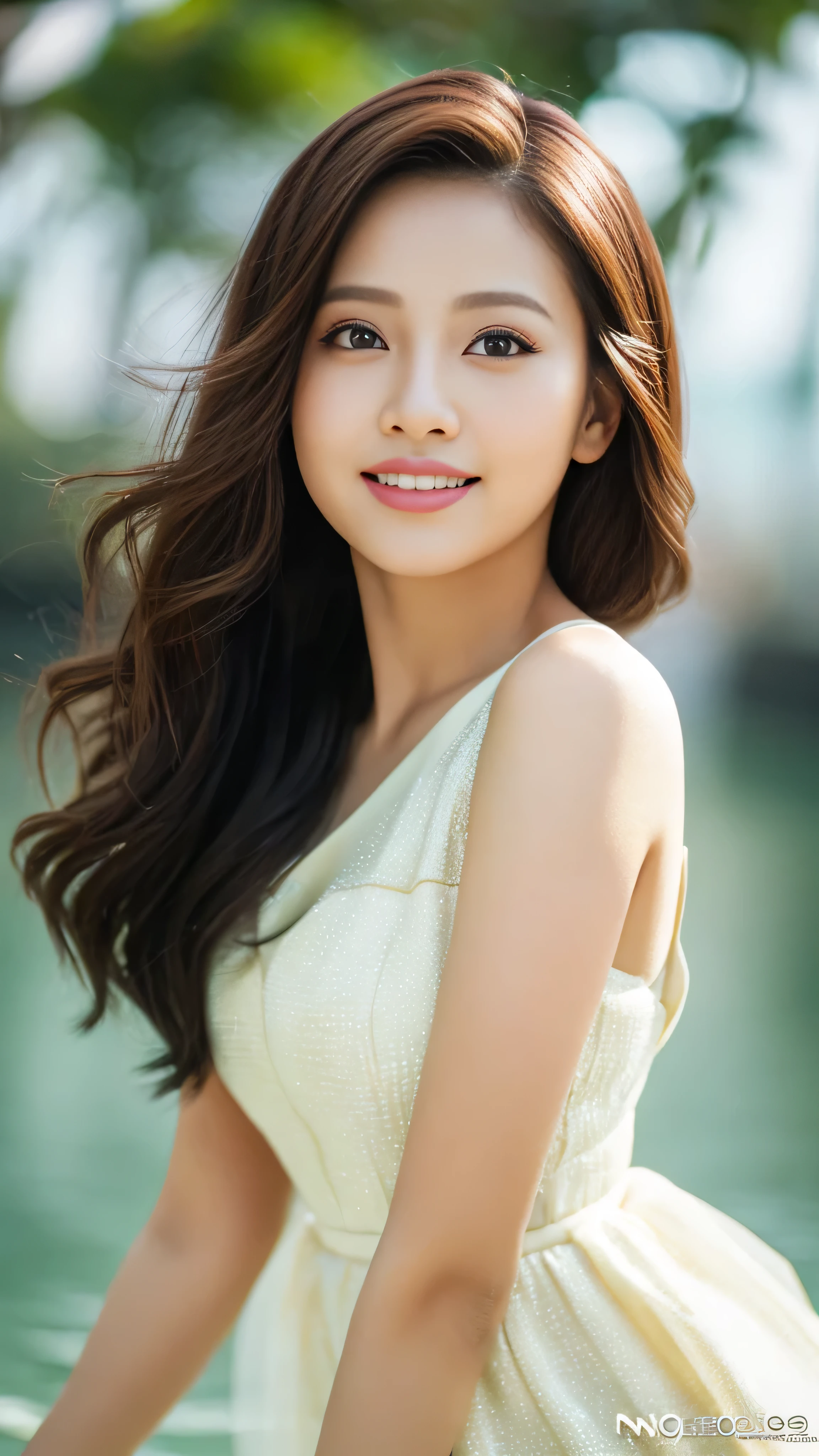 (32K:1.5), 1 girl,light smile,whole body,simple background, (realistic:1.4), (Indonesian actress:1.3),
(Indonesia&#39;unparalleled beauty:1.4), (ultimate beauty:1.4), masterpiece,4k,8k,(masterpiece,ultra high resolution:1.5),(masterpiece,photo-realistic:1.5),masterpiece,fine eyes,masterpiece,detailed face, Perfectly balanced face, looking at camera, hair blowing in the wind, Beautiful skin like porcelain, beautiful eyes, Ring-shaped eyes, 