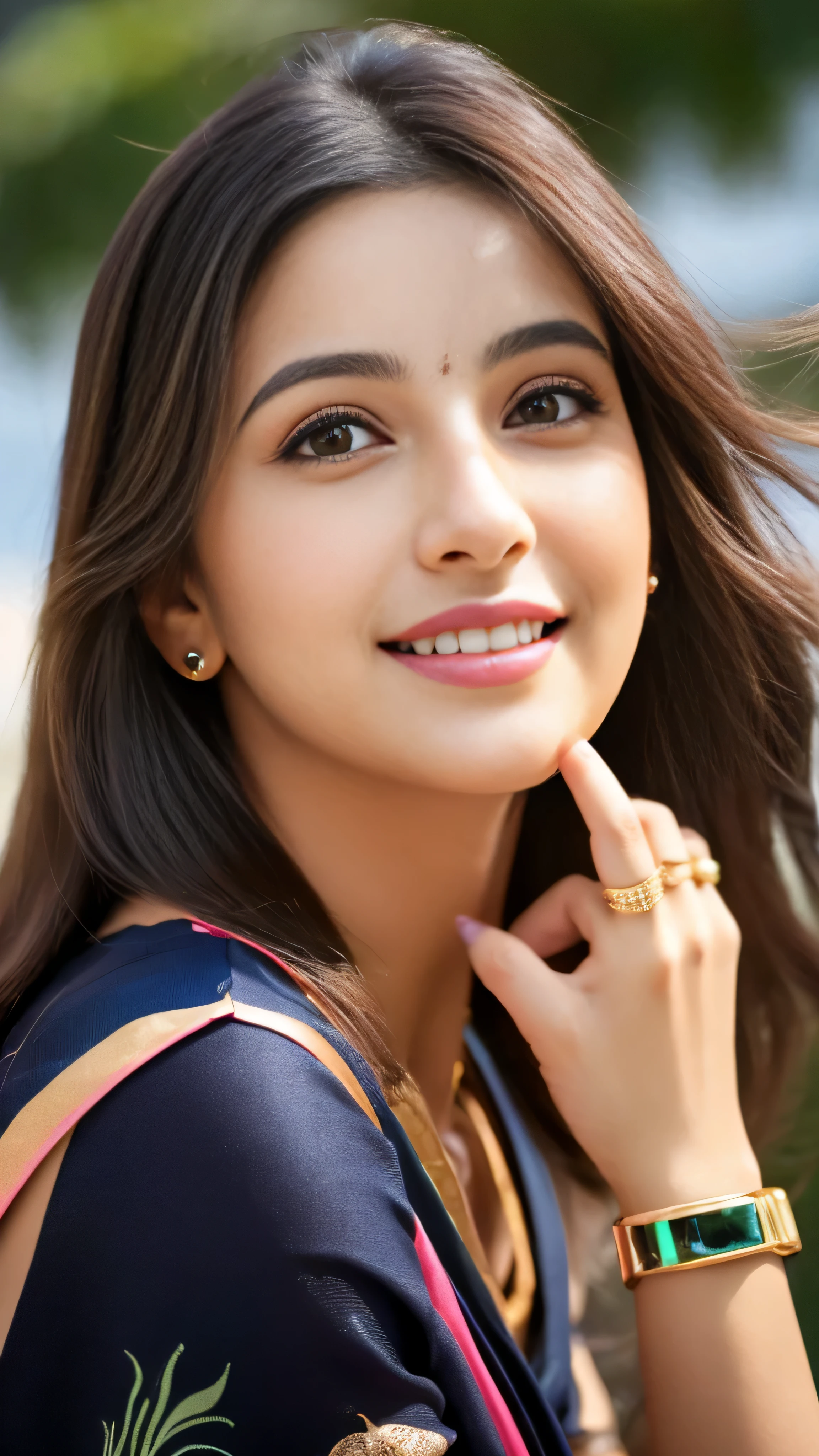 (32K:1.5), 1 girl,light smile,whole body,simple background, (realistic:1.4), (indian actress:1.3),
(indian beauty:1.4), (ultimate beauty:1.4), masterpiece,4k,8k,(masterpiece,ultra high resolution:1.5),(masterpiece,photo-realistic:1.5),masterpiece,fine eyes,masterpiece,detailed face, Perfectly balanced face, looking at camera, hair blowing in the wind, Beautiful skin like porcelain, beautiful eyes, Ring-shaped eyes, 
