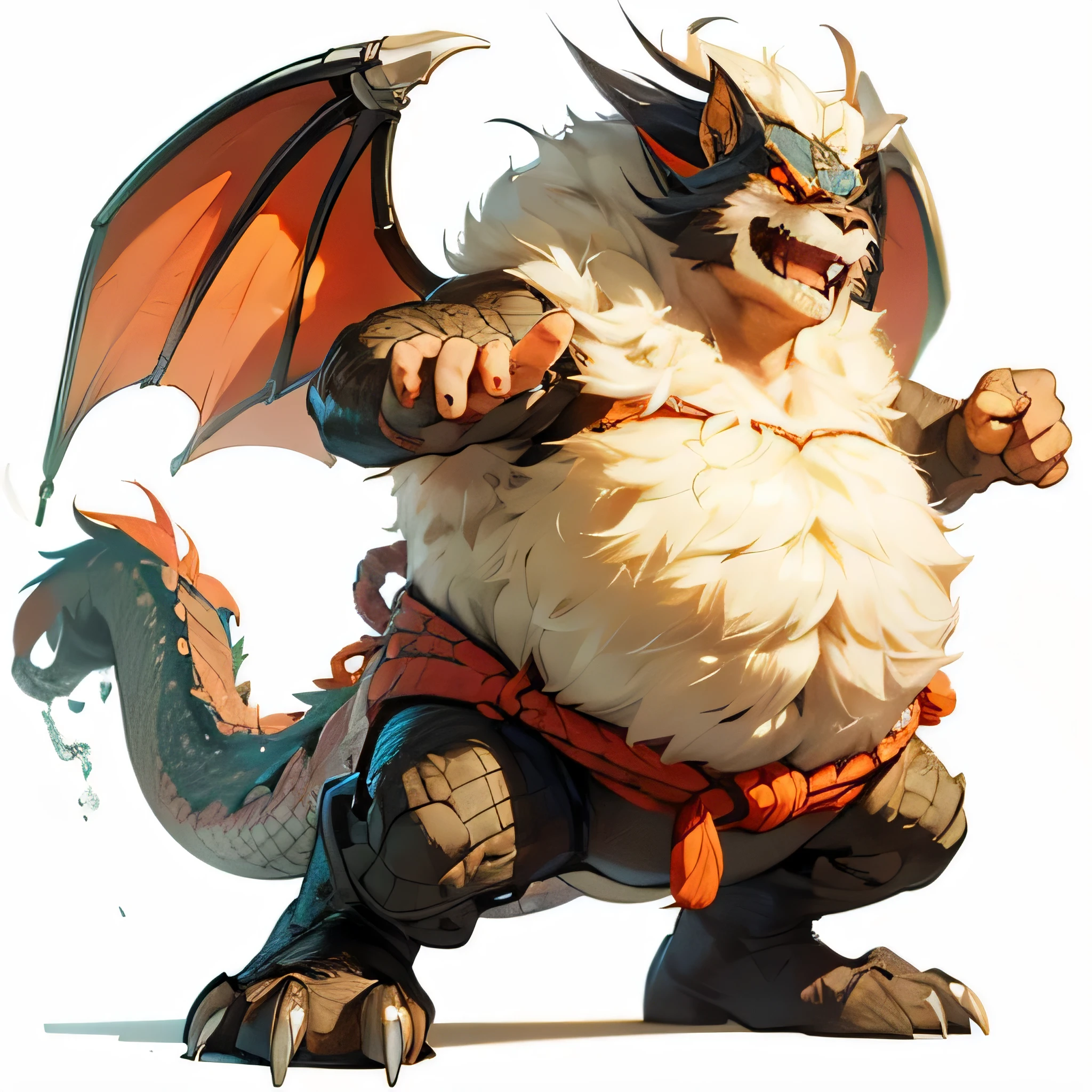 Dragon, animal, sumo, lava,