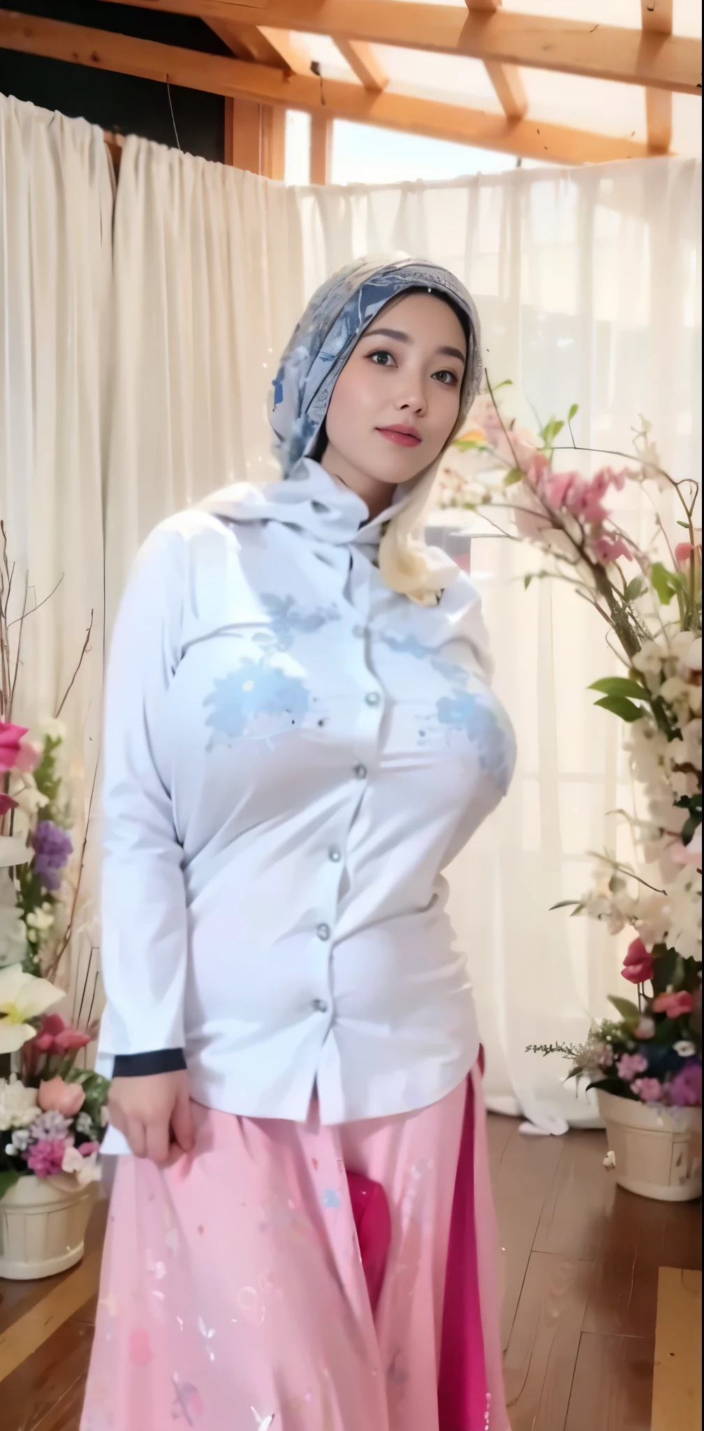 Big breast hijab