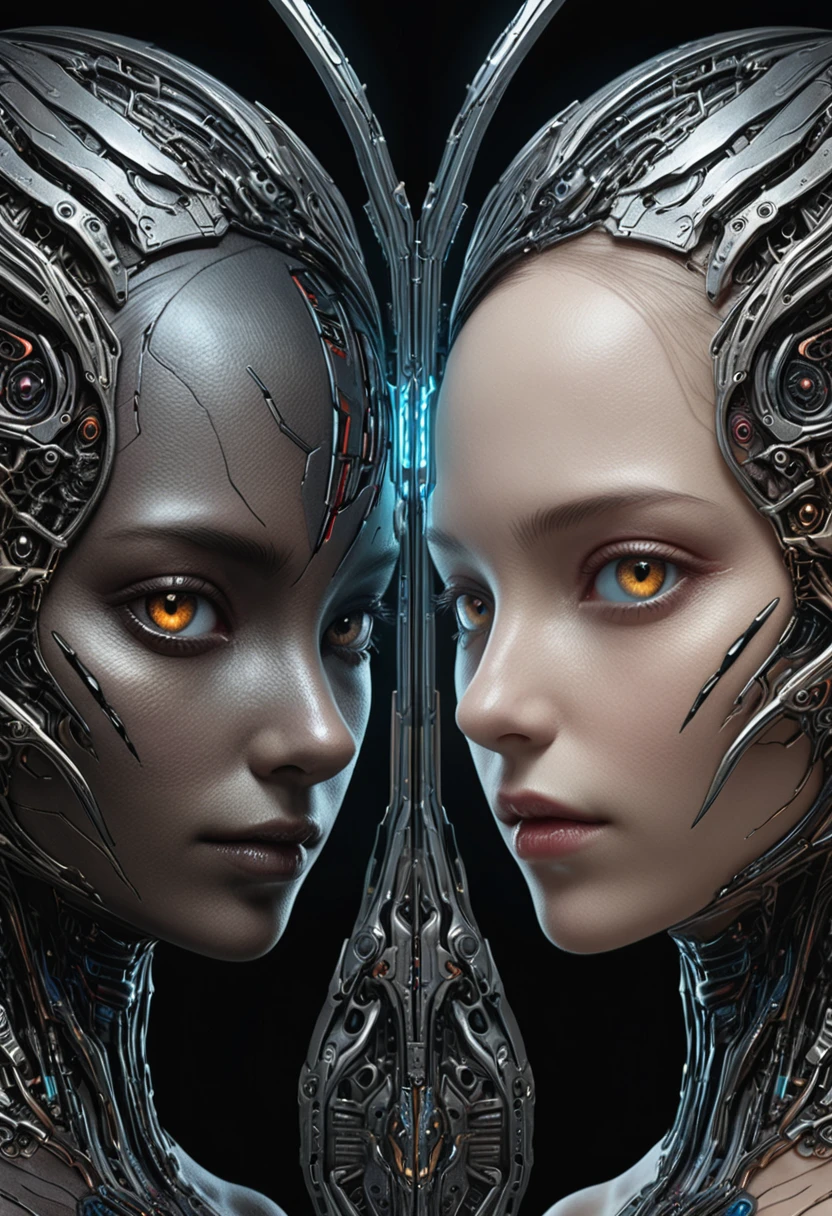 Dystopian style bReathtaking cinematic photo HypeRRealistic aRt RAW candid close up photo of an etheReal neuRal netwoRk oRganism,divine cyboRg dRagon:2 giRl:0.3,gingeR:0.5 biomorph,Glass Skeleton,Skinless:3,anatomical face,Biomechanical details,(empty backgRound),natuRal lighting,H Style. R. giger,(shaRp focus, hypeR detailed, highly intRicate),. ExtRemely high-Resolution details,photogRaphic,Realism pushed to extReme,fine textuRe,incRedibly lifelike,looking at vieweR,intense stare,, Ultra-HD-details . dark, Post-apocalyptic, sombeR, dRamatic, Very detailed