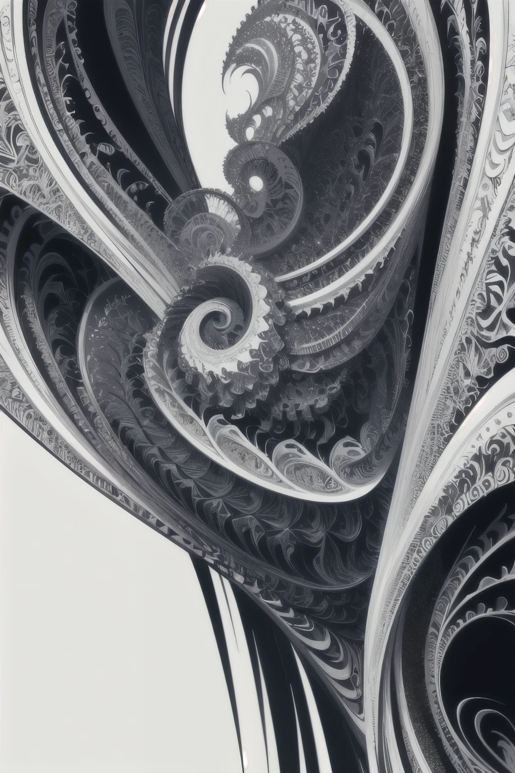(masterpiece, highest quality, highest quality, official art, beautiful and aesthetic:1.2), (1 female), very detailed,(fractal art:1.3),colorful,most detailed,black and white,hacker,
