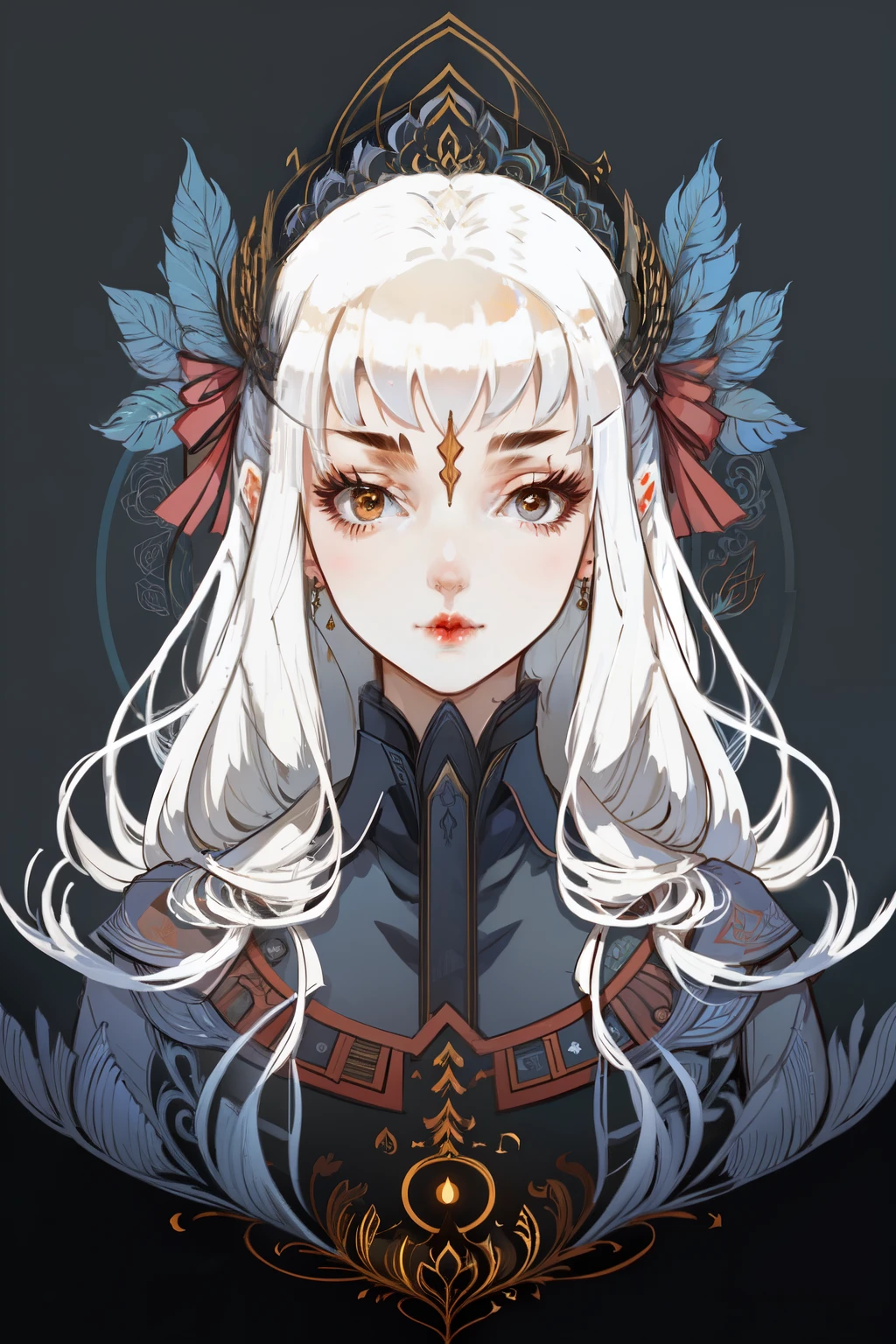 (symmetry:1.3),girl,illustration,Simple drawing, 8k