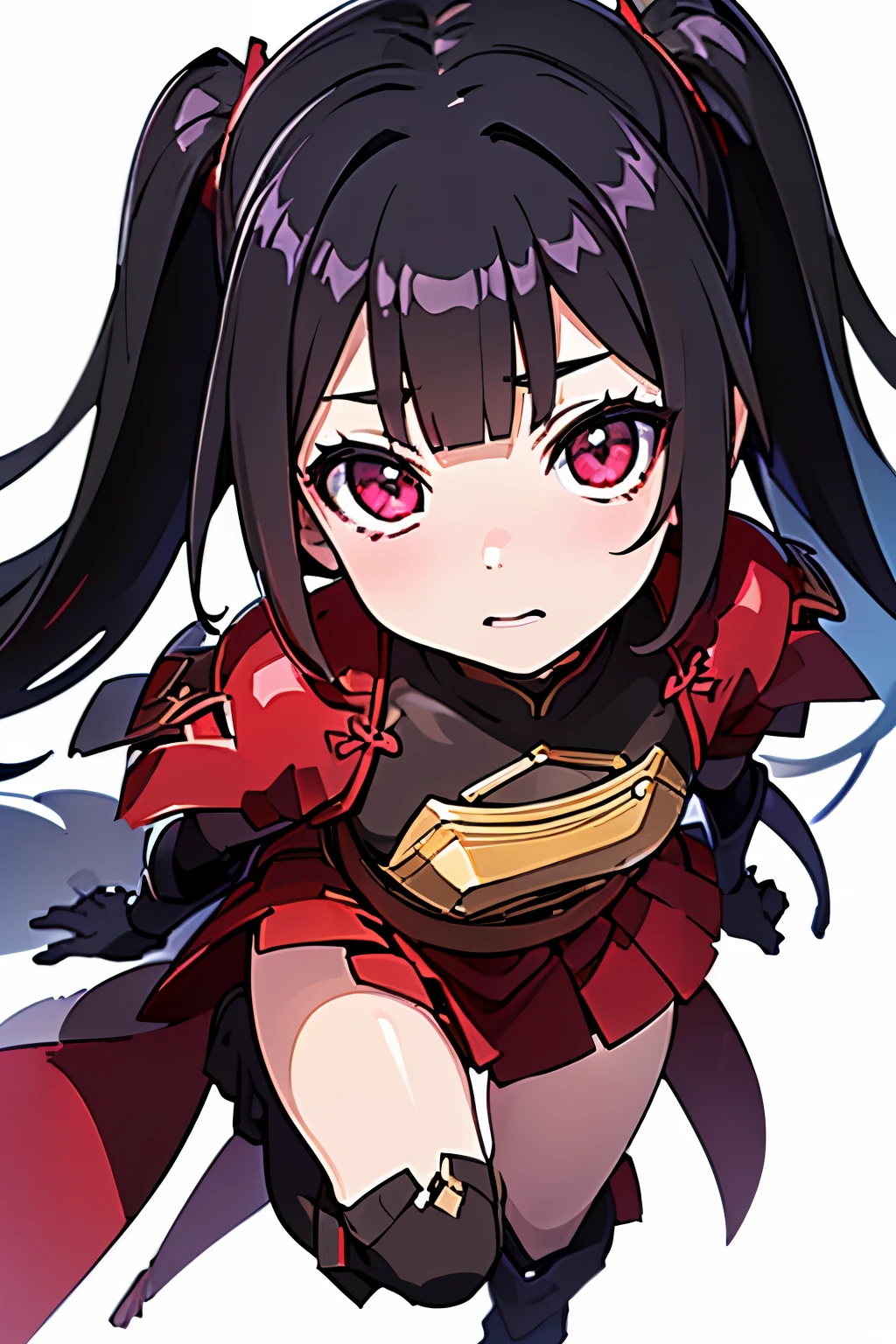 Anime, Girl, (((1girl))), (((Waifu, li meiling, li meiling Waifu))), (((Black Hair, twin bun hair style with pigtails)), ((Crimson Red Eyes eyes: 1.3, Upturned Eyes: 1, Perfect Eyes, Beautiful Detailed Eyes, Gradient eyes: 1, Finely Detailed Beautiful Eyes: 1, Symmetrical Eyes: 1, Big Highlight On Eyes: 1.2)), (((Lustrous Skin: 1.5, Bright Skin: 1.5, Skin Fair, Shiny Skin, Very Shiny Skin, Shiny Body, Plastic Glitter Skin, Exaggerated Shiny Skin, Illuminated Skin))), (Detailed Body, (Detailed Face)), Young, ****ta, (Best Quality), (((Bicep-high Gauntlets, Armored Boots, Thigh-high Heeled Boots, Armored Gauntlets))), (((Battle Kimono))), (((Skirt))), High Resolution, Sharp Focus, Ultra Detailed, Extremely Detailed, Extremely High Quality Artwork, (Realistic, Photorealistic: 1.37), 8k_Wallpaper, (Extremely Detailed CG 8k), (Very Fine 8K CG), ((Hyper Super Ultra Detailed Perfect Piece)), (((Flawless masterpiece))), Illustration, Vibrant Colors, (Intricate), High Contrast, Selective Lighting, Double Exposure, HDR (High Dynamic Range), Post-processing, Background Blur