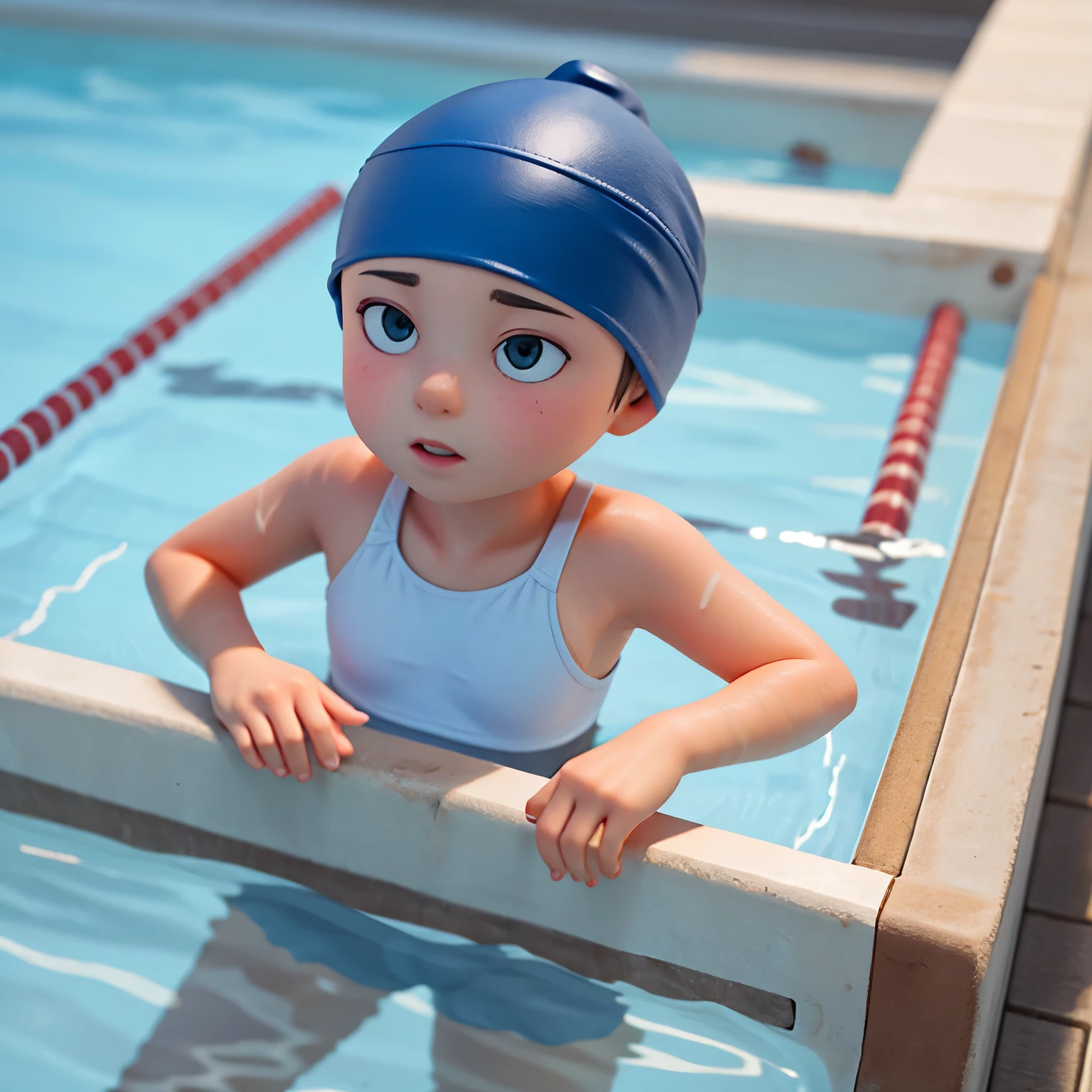 Drawing of a swimming cap 