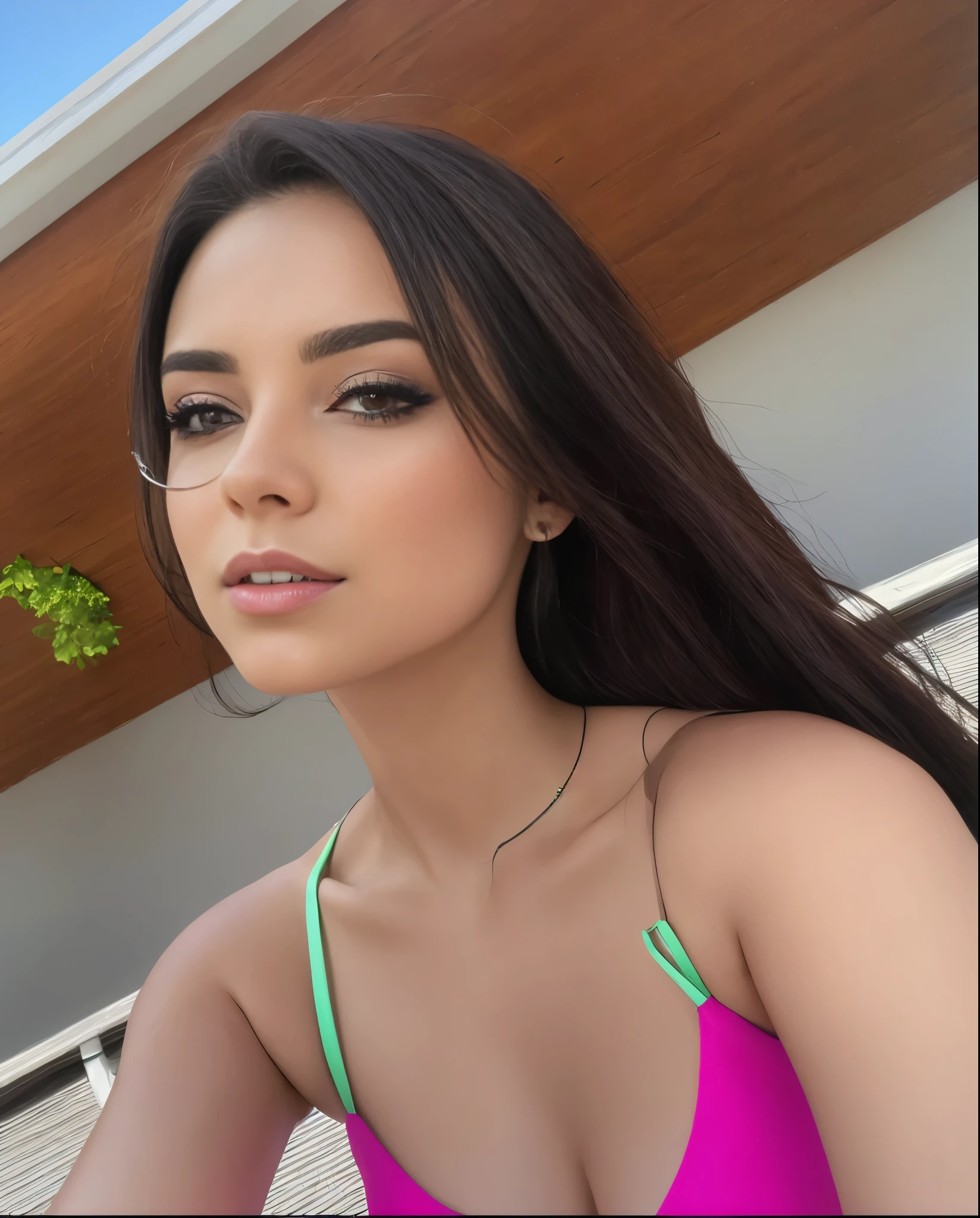 araffe woman in pink blouse and sunglasses posing for a photo, Violeta Myers, imagem vazada, 18 anos de idade, linda mulher mexicana, lindo rosto latina, Mulher de 30 anos de Cuba, sorriso sensual, with beautiful exotic, beleza de cair o queixo, Julia Fontes, modelo do instagram, 21 anos de idade, rosto extremamente lindo