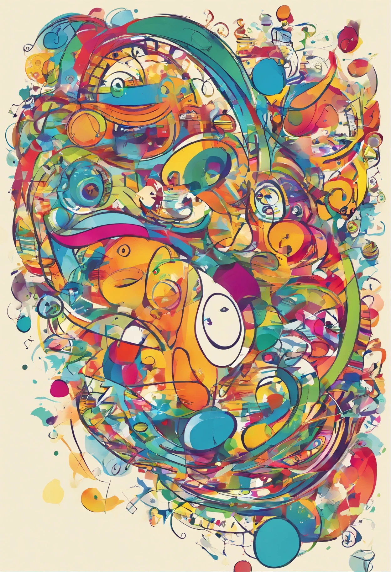 Objetos de escola, objetos de artes, objetos de esporte
