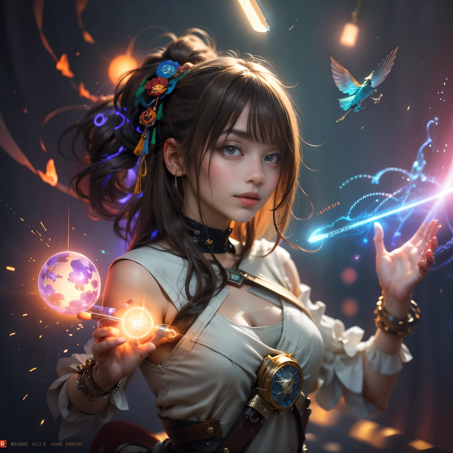(best quality,4k,8k,highres,masterpiece:1.2),ultra-detailed,(realistic,photorealistic,photo-realistic:1.37),time travel device-equipped,time-leaping,beautiful girl,stunning portrayal of time and space,retro-futuristic outfit,mysterious atmosphere,glowing device,ethereal background,subtle glow,enigmatic beauty,sparkling eyes,breathtaking moments,graceful movements,mesmerizing gaze,blurred surroundings,time bending,shimmering colors,vibrant hues,epic adventure,unforgettable journey,endless possibilities,technological marvel,unseen dimensions,unraveling secrets,exhilarating leap,frozen moments,unfathomable future,dynamic composition,untold stories,unveiling mysteries,time capsules,unlocking the past,transcending boundaries,boundless imagination,revelation of truth,unleashing power,unpredictable twists,time continuum.