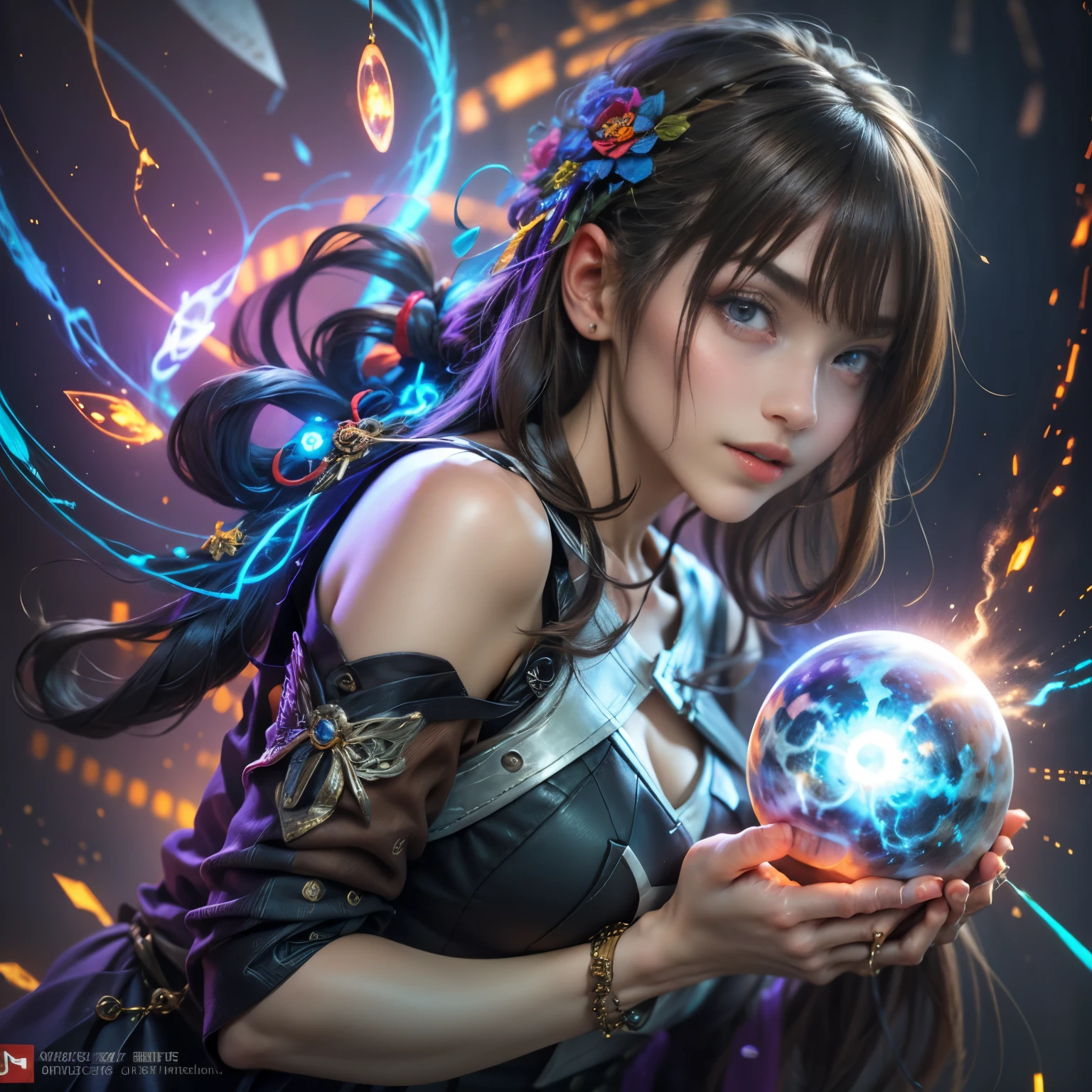 8k, ultra detailed, soft lighting, cartoon, best quality, trending on artstation,nice art,perfect art,nice detailed art,nice detailed body,nice detailed face,best quality, 8k, best quality, ultra-detailed , 8K, HD, a 13 years old teenage girl.There was a  standing in a darkwood,Horror ,looking the camera,atmospheric cinematic lighting,violet bright eyes,cinematic Red lighting, [ horror game ], Scary cinematic lighting, Atmospheric, atmospheric artwork, Sinister dark aura, sistem virus horror, detailed 4k horror artwork,
full body,red short hair,dark forest background,scar face,smile,creepy,fantasy art 8k,masterpiece,score_9,score_8,score_7,score_8_up,score_7_up,score_6_up,cartoon, best quality, trending on artstation,sinister,lurid,wraith,scarlet witch,Little kid girl, wearing black-and-red, mummy-like tattered,, with ancient markings,  (glowing violet eyes), high detail, dramatic,,lurid,necromace,all wraith control