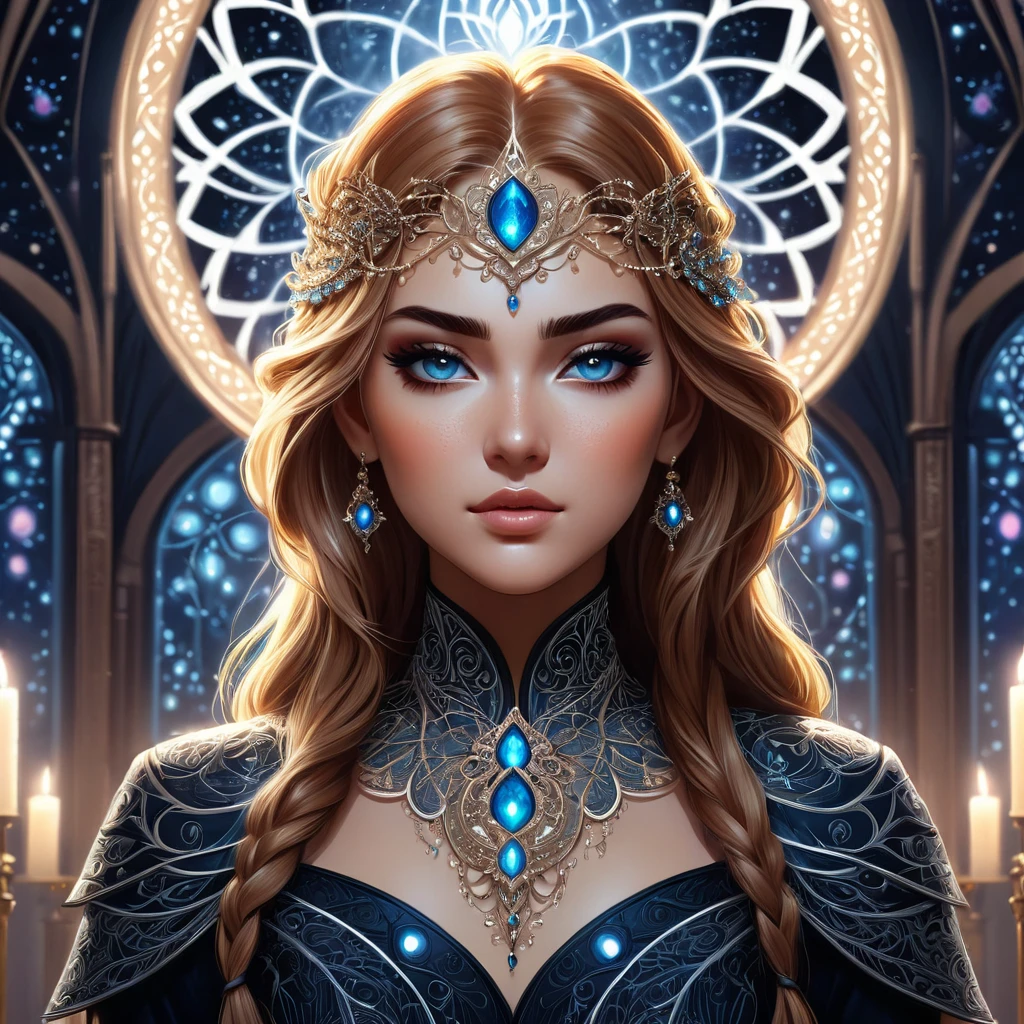 Symmetry, aesthetic, extremely detailed, symmetrical, Symmetry!! intense fanart of acotar protagonist as acotar protagonist, intricate, hyper detailed background, glowing lights!! highly detailed, digital painting, artstation, concept art, smooth, sharp focus, illustration, art by wlop, mars ravelo and greg rutkowski