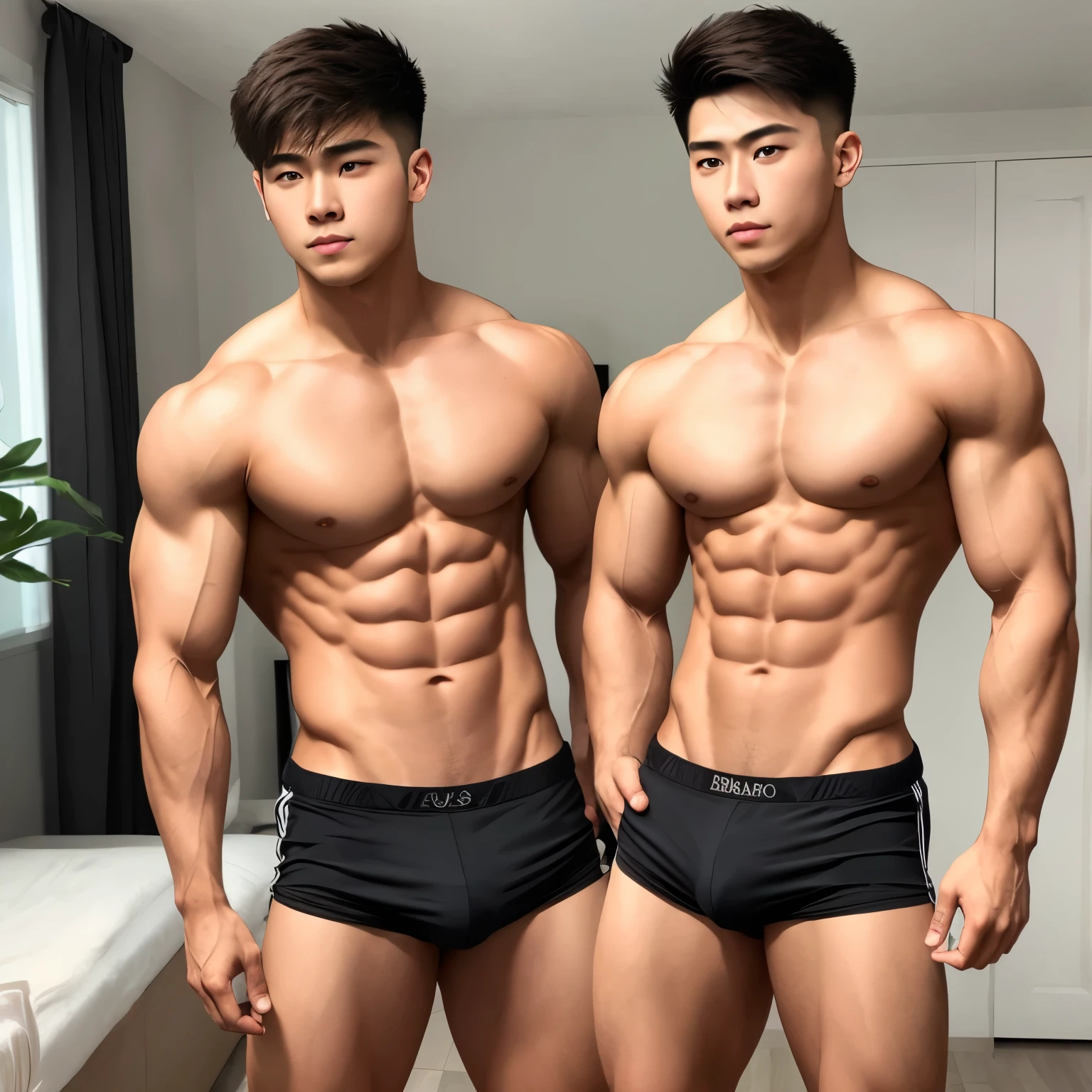 Japanese, handsome,boy,abs, super details